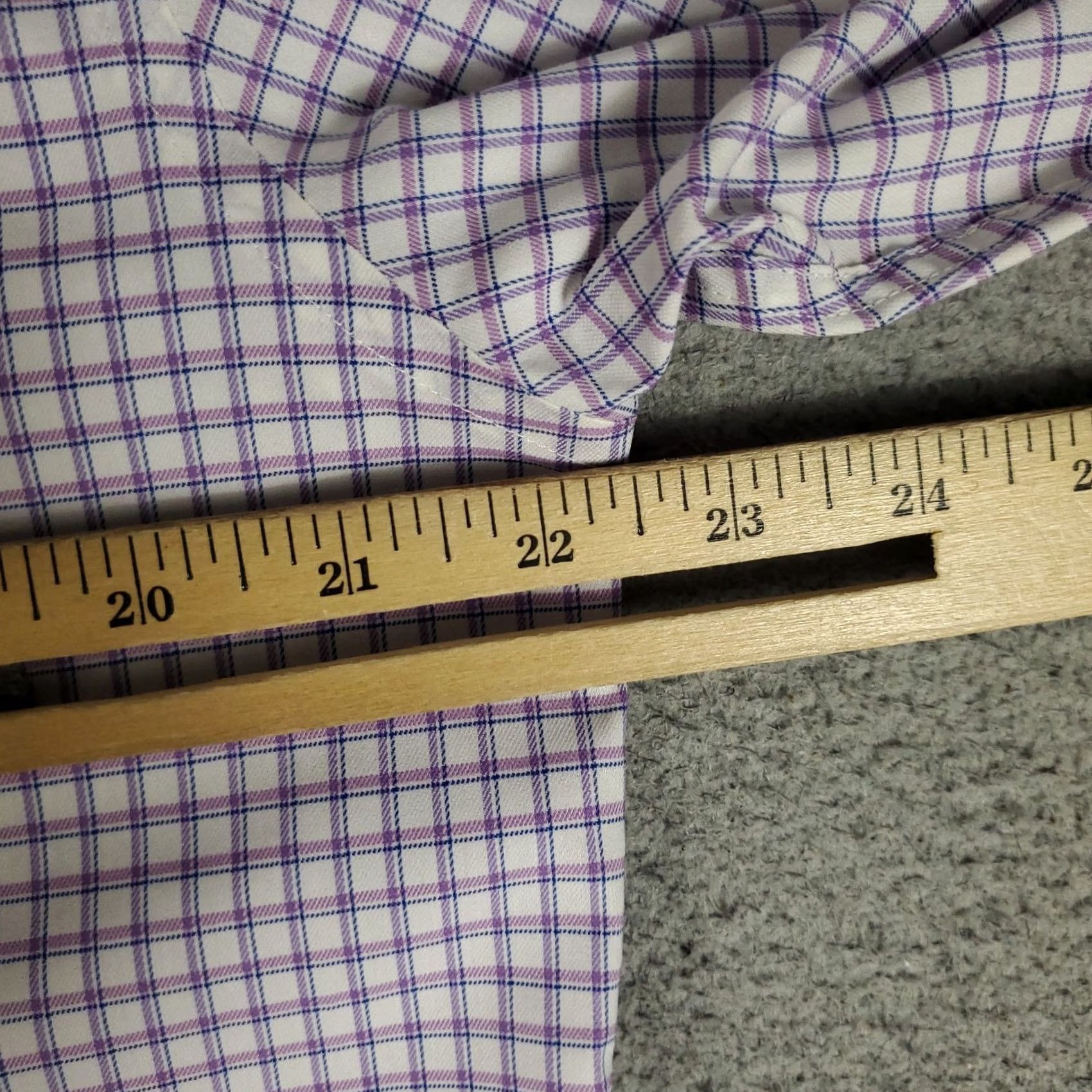 Vintage Twillory Shirt Mens Medium Purple Check Button-Up Long Sleeve Collared, Casual, Business, Formal, Travel, Workwear, Untuckable, Cotton/Nylon, M Size US M / EU 48-50 / 2 - 5 Thumbnail