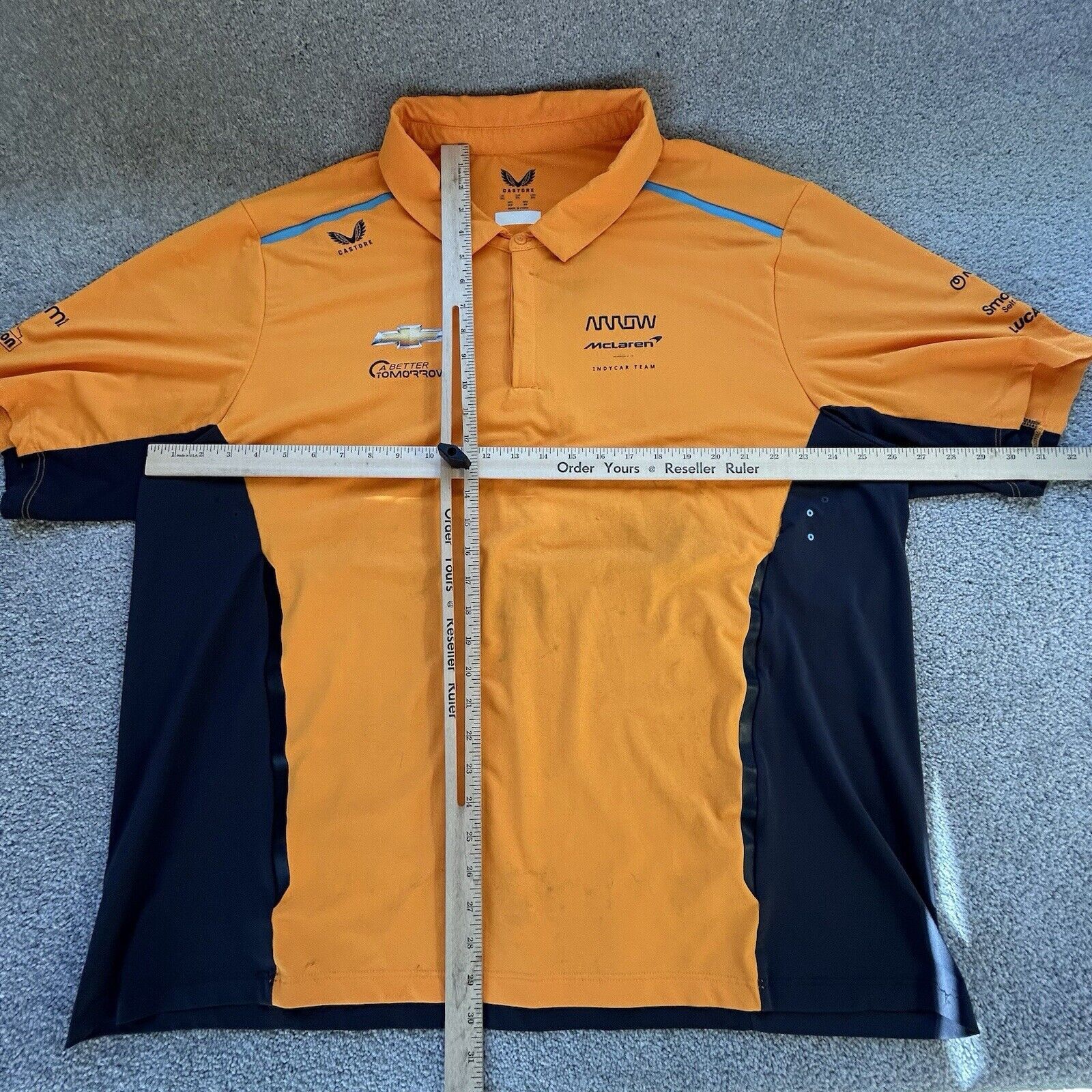 Malcolm McLaren McLaren Castore Indy Car Racing Polo Shirt Adult 5XL F1 Size US XXL / EU 58 / 5 - 9 Thumbnail