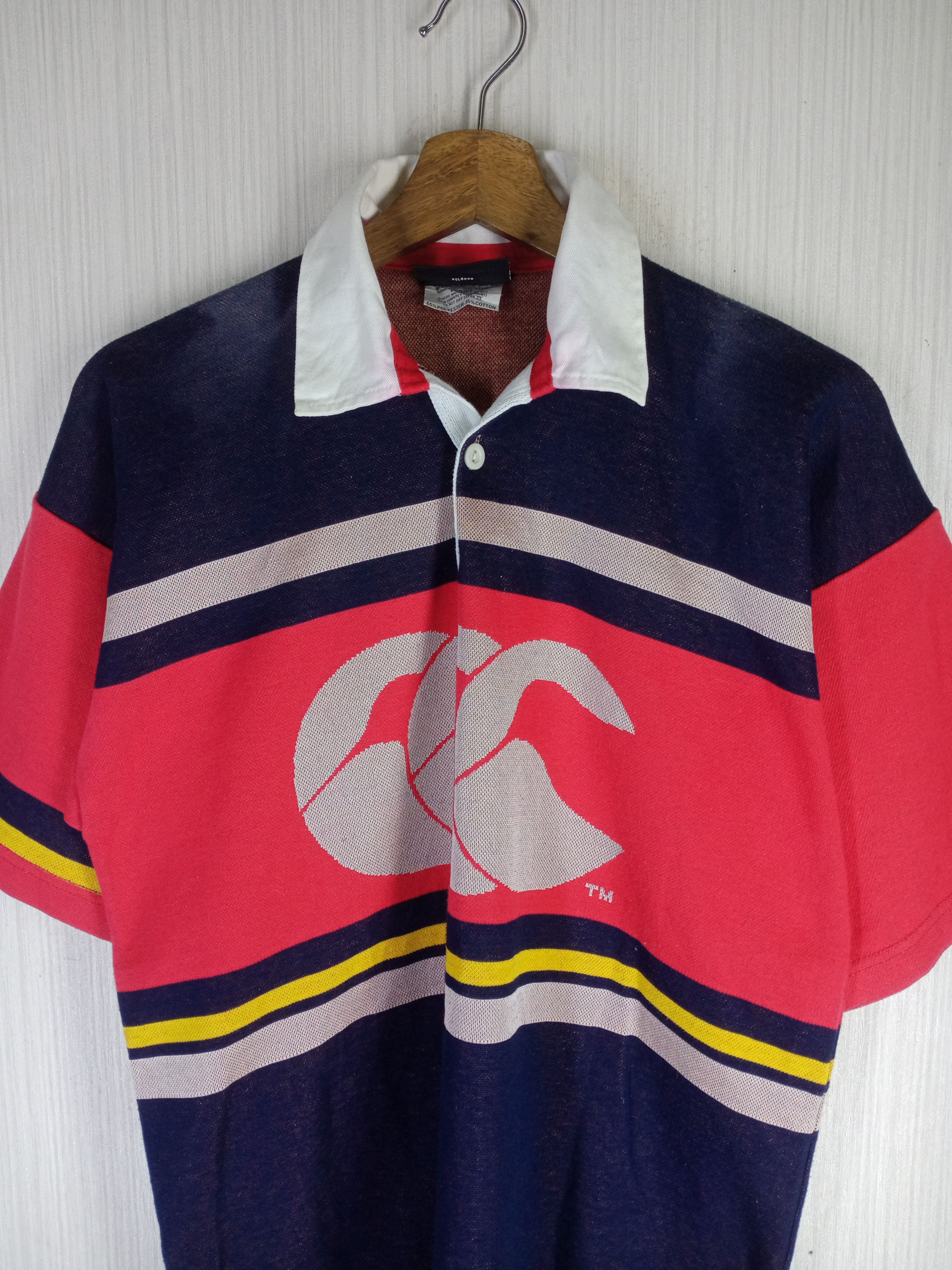 Canterbury of New Zealand Vintage Canterbury Of New Zealand Temex Rugby Polo Shirt Size US S / EU 44-46 / 1 - 2 Thumbnail