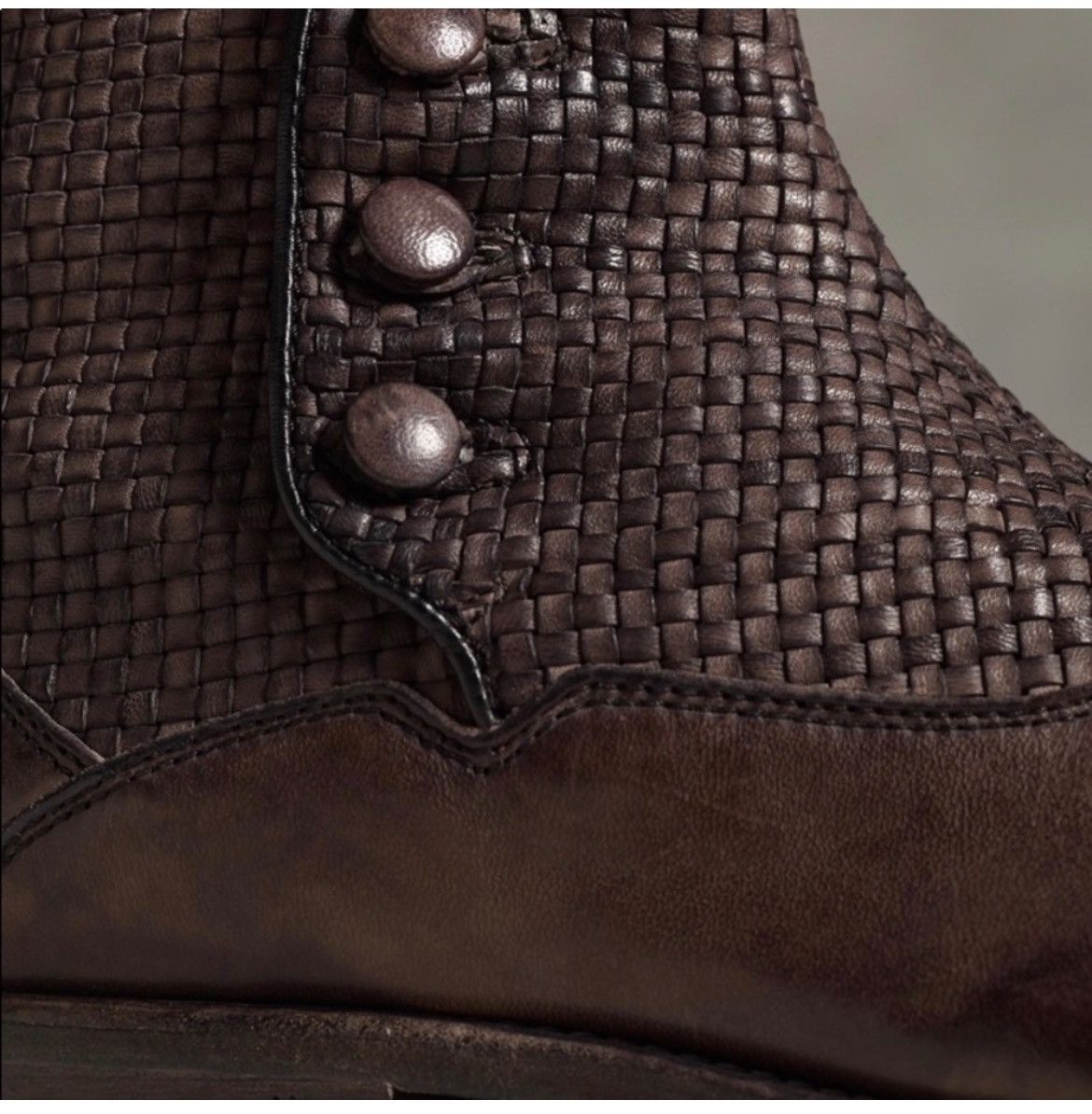John Varvatos Summer Button Leather Boot. 9.5 Size US 9.5 / EU 42-43 - 4 Thumbnail