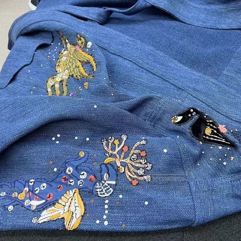 Valentino Valentino Heavy denim robe jacket Size L / US 10 / IT 46 - 5 Thumbnail
