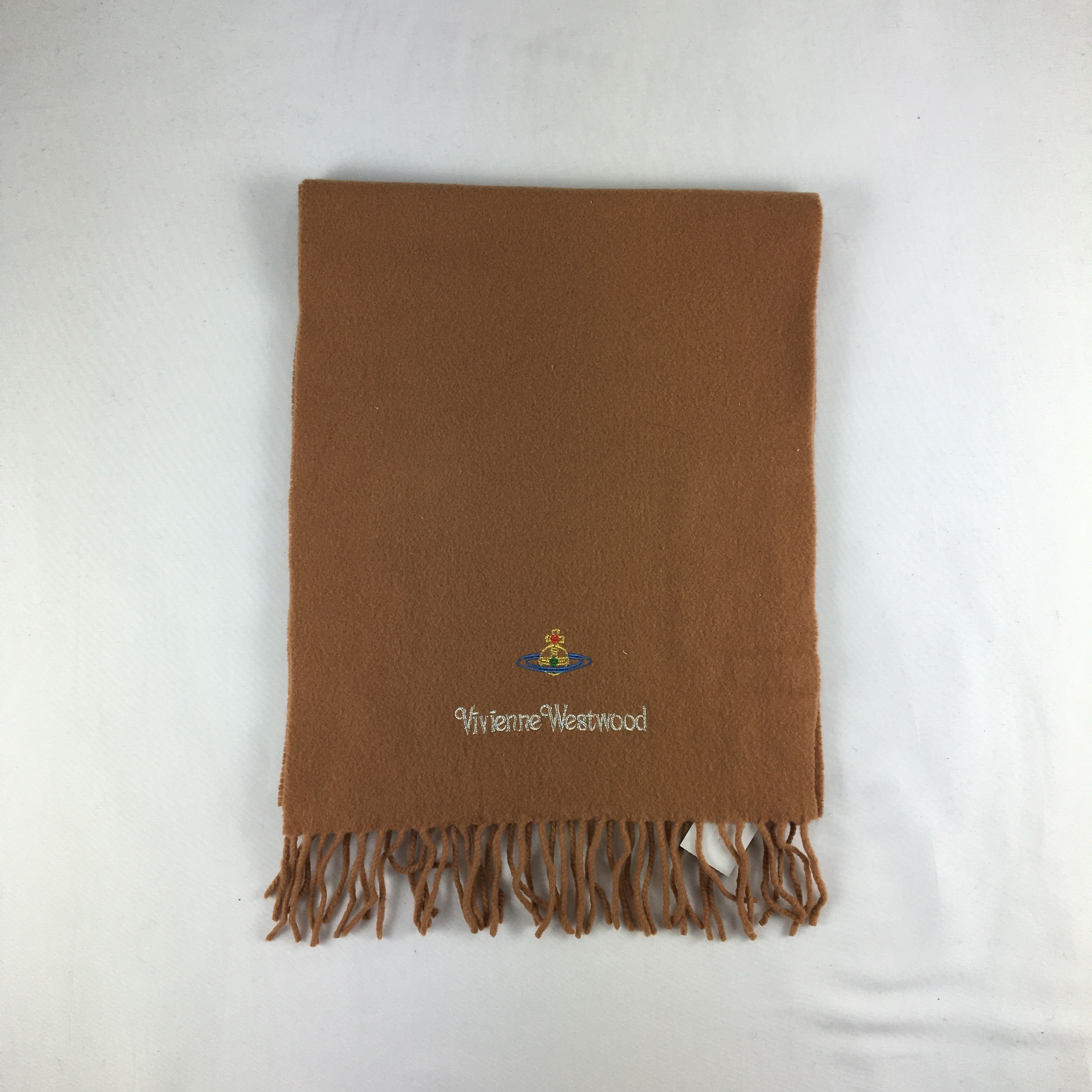 Vintage × Vivienne Westwood Vintage Vivienne Westwood Orbs Scarf Wool Cashmere Scarves Size ONE SIZE - 2 Thumbnail