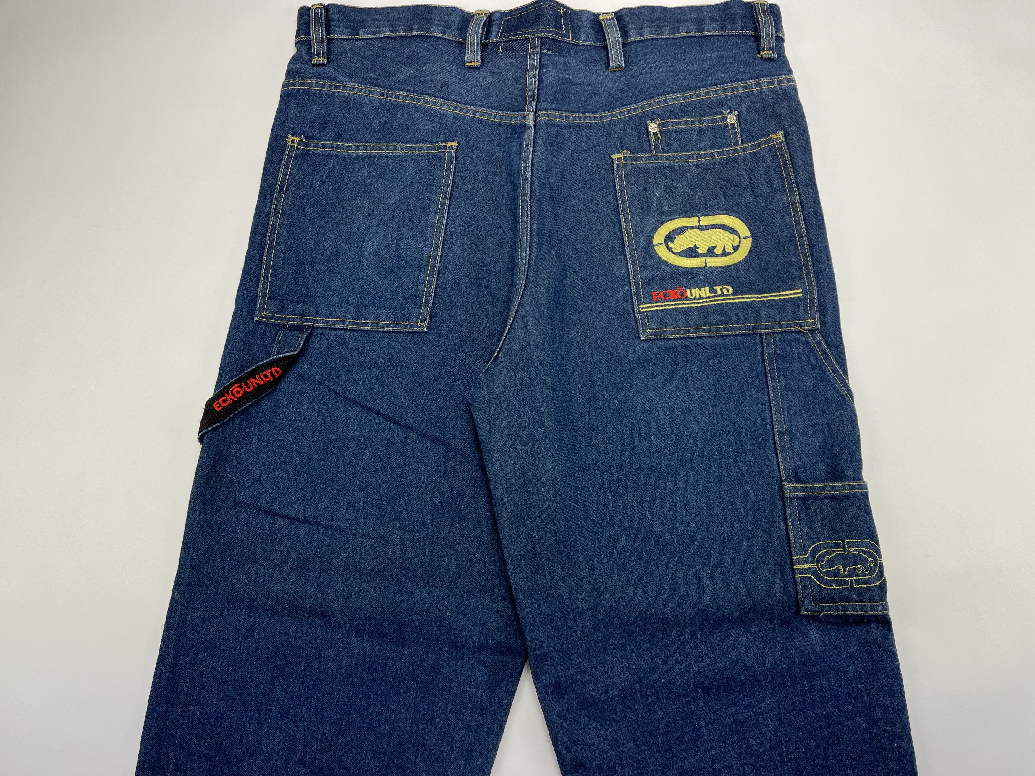 Ecko Unltd. Ecko Unltd jeans, baggy, vintage 90s hip hop skater Y2K W 36 Size US 36 / EU 52 - 3 Thumbnail
