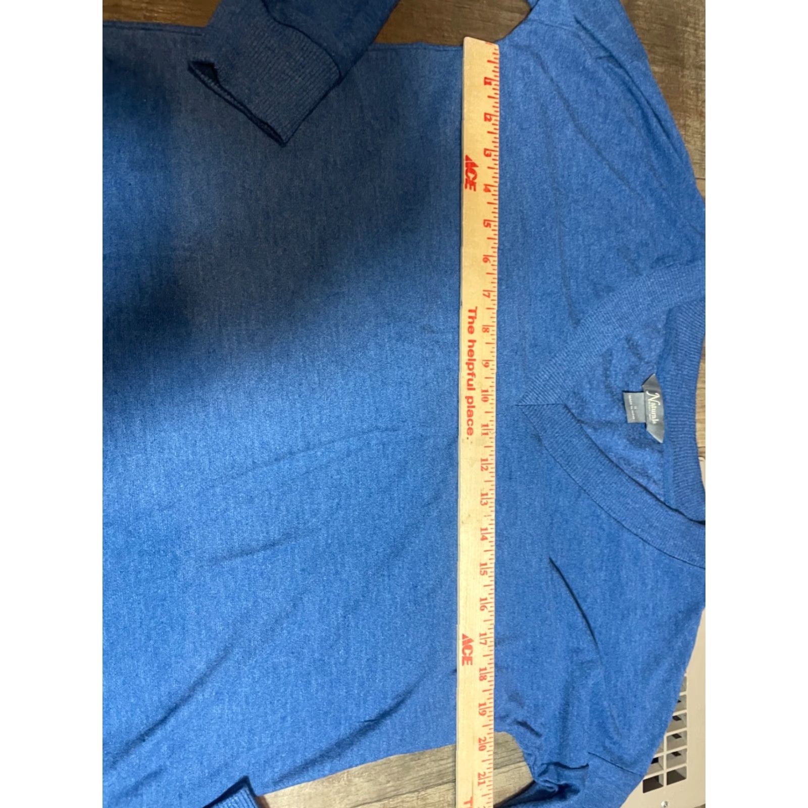 Vintage Natural Reflections Sweater Women S Blue Long Sleeve Pull Over Cotton Blend Reflective Solid Nature 2000s? Size S / US 4 / IT 40 - 3 Thumbnail