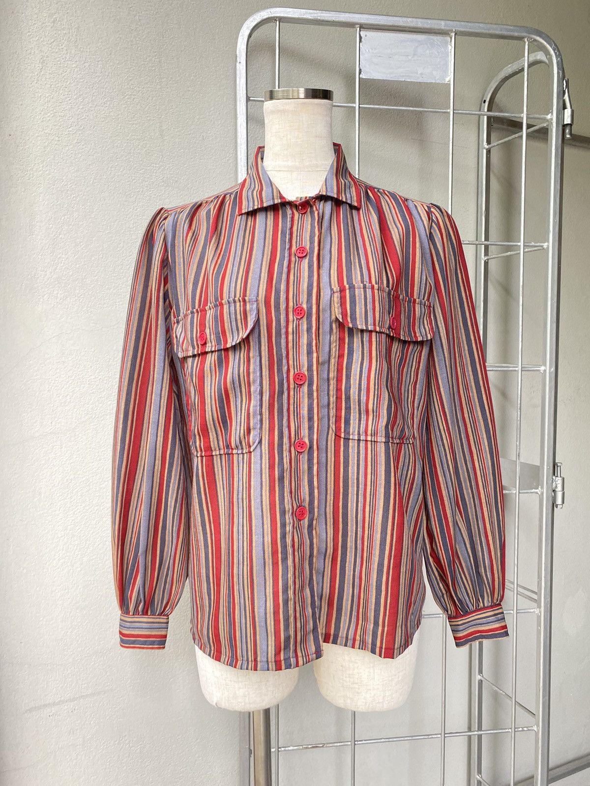 Givenchy Givenchy Multicolor Striped Long-Sleeve Shirt Size S / US 4 / IT 40 - 11 Thumbnail