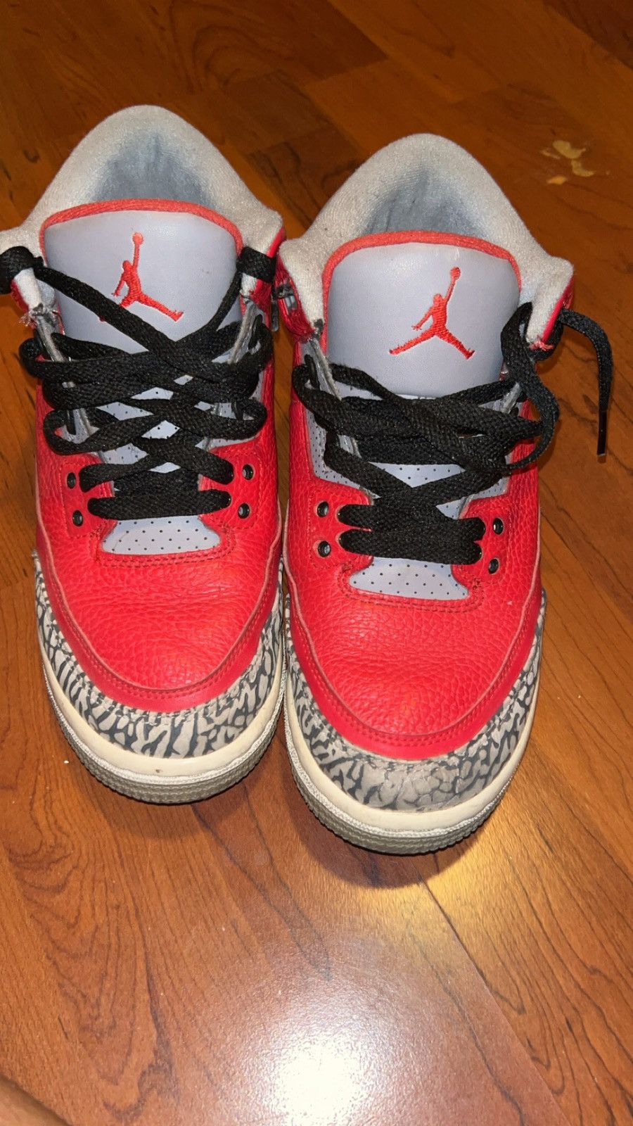 Jordan 3 Gs Size 7 Red cement