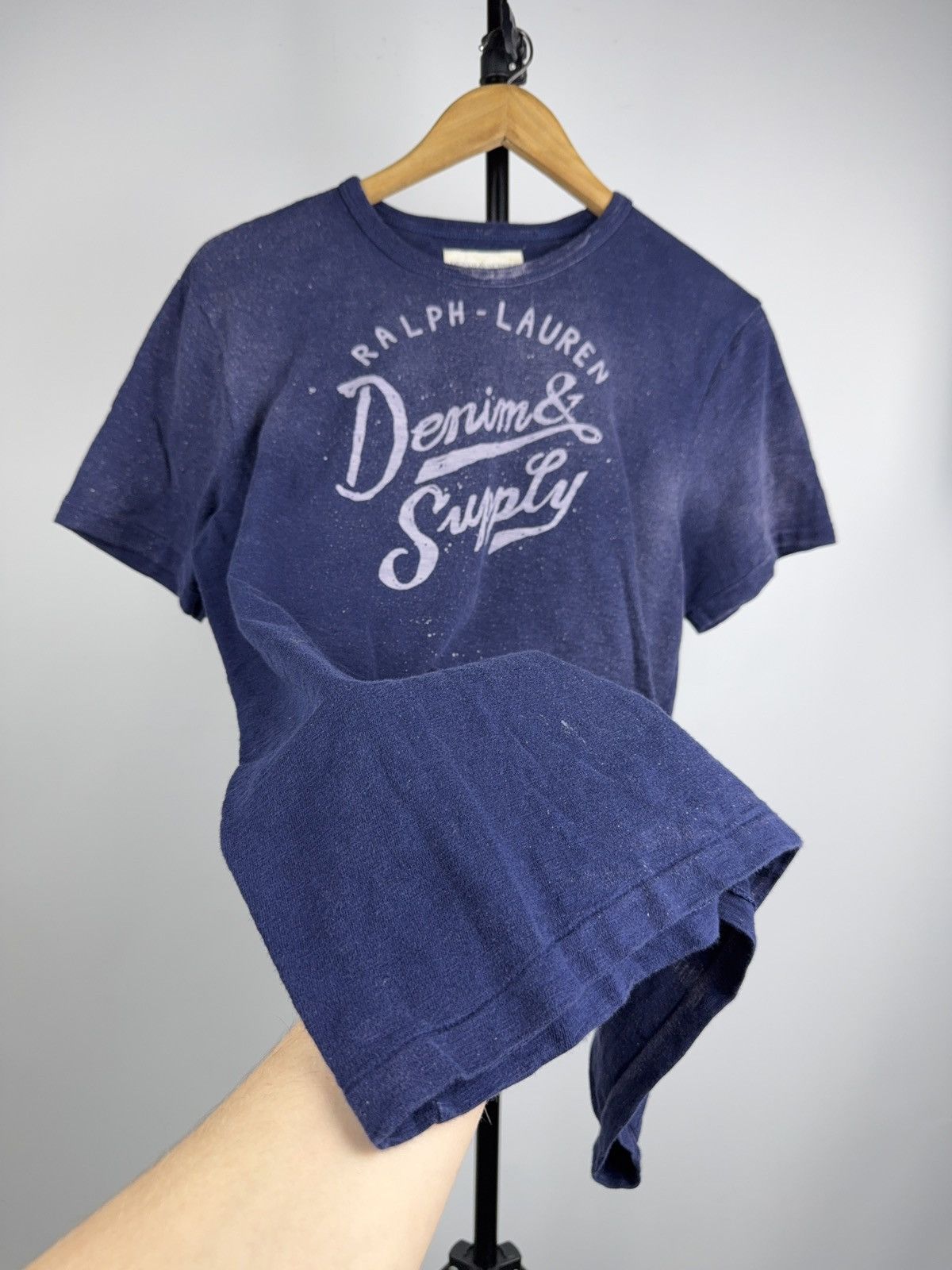 Denim & Supply Ralph Lauren 00s Y2K Ralph Lauren Denim Supply USA Graphic Tee Navy M Size US M / EU 48-50 / 2 - 4 Thumbnail