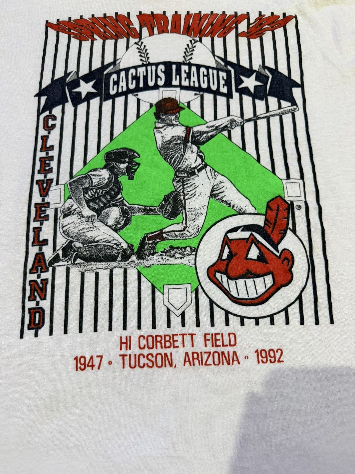 MLB Vintage 90s MLB Cleveland Indians Cactus League Size US XL / EU 56 / 4 - 2 Thumbnail