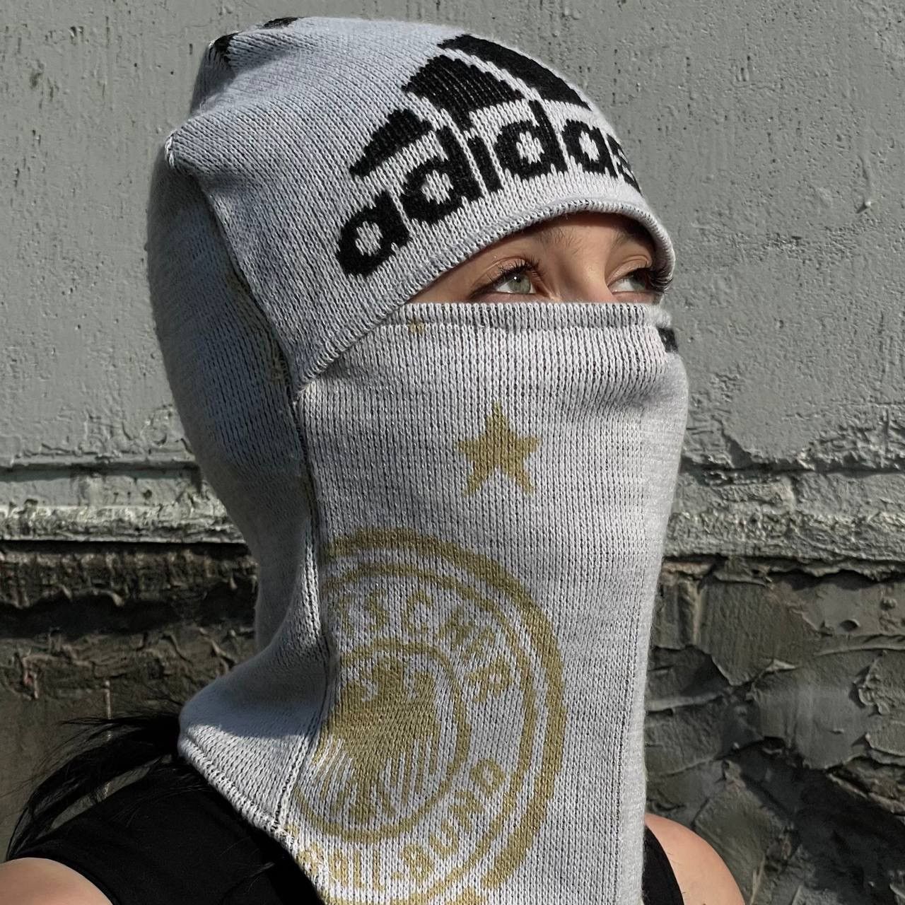 Vintage Custom Balaclava Cap Hat Y2K Hand By Me 90s USA