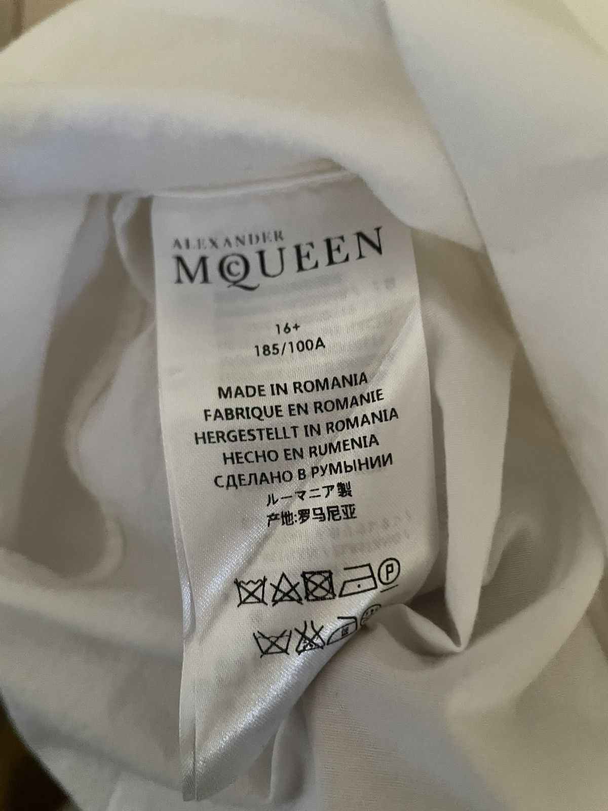 Alexander McQueen NWT Alexander McQueen White Black Stripe Spike Button Down Size US XL / EU 56 / 4 - 6 Thumbnail