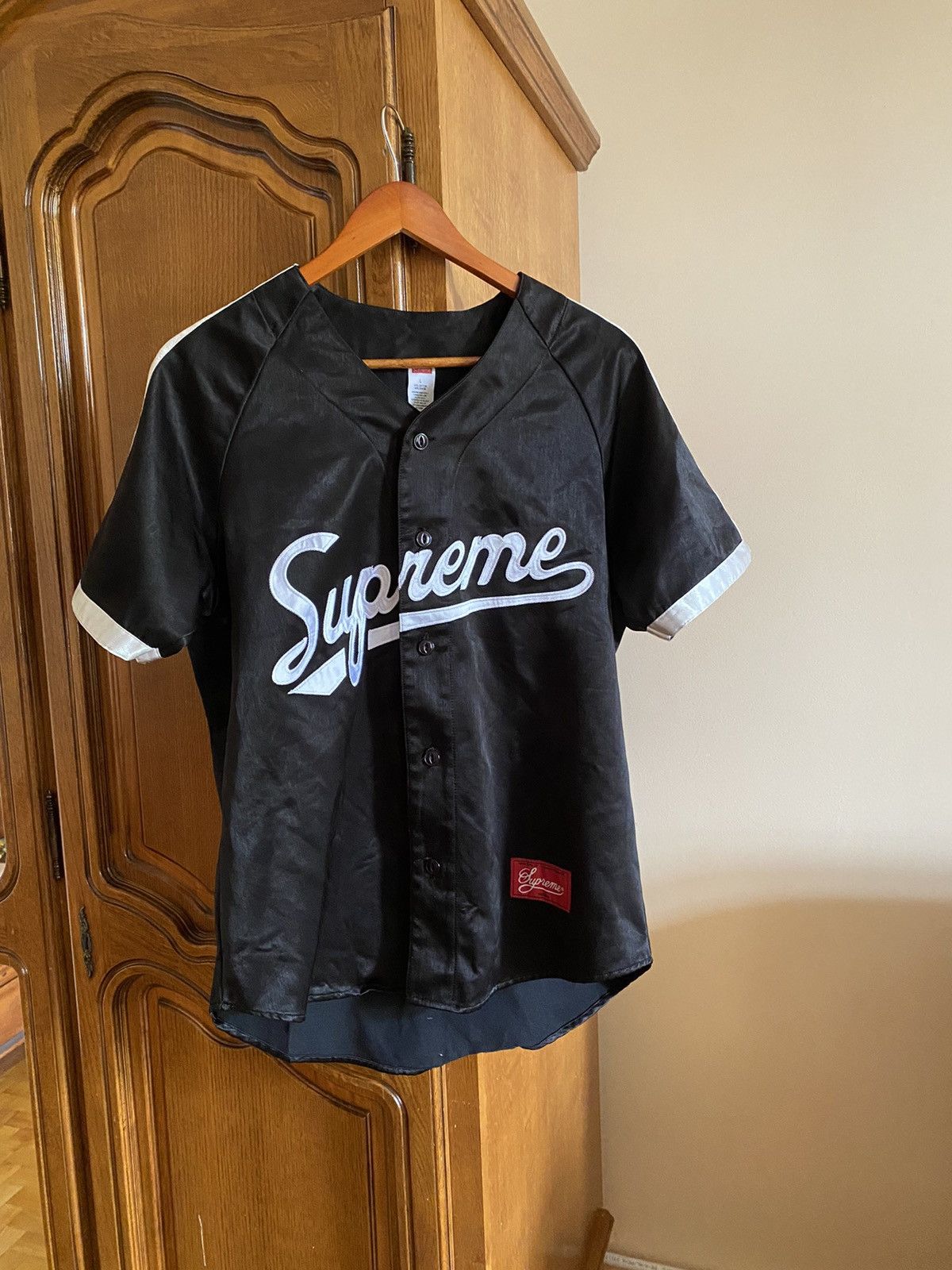 90s 初期　supreme ベースボールシャツ 90s Supreme Baseball Shirt - blue room
