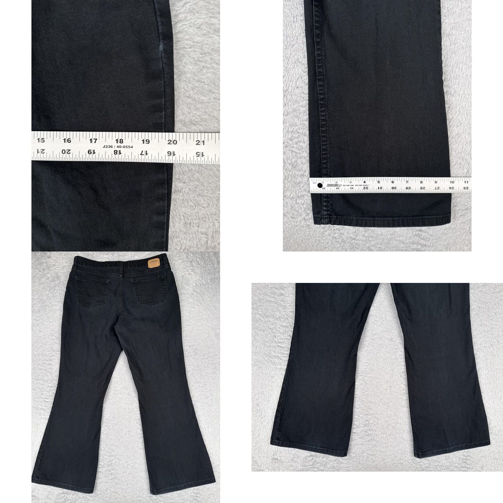 Levi's Levi's Signature Bootcut Jeans Womens 34 Black High Rise Stretch 34x28 Denim 5-Pocket Pattern Solid Vintage No N/A Size 24" / US 00 / IT 34 - 9 Thumbnail