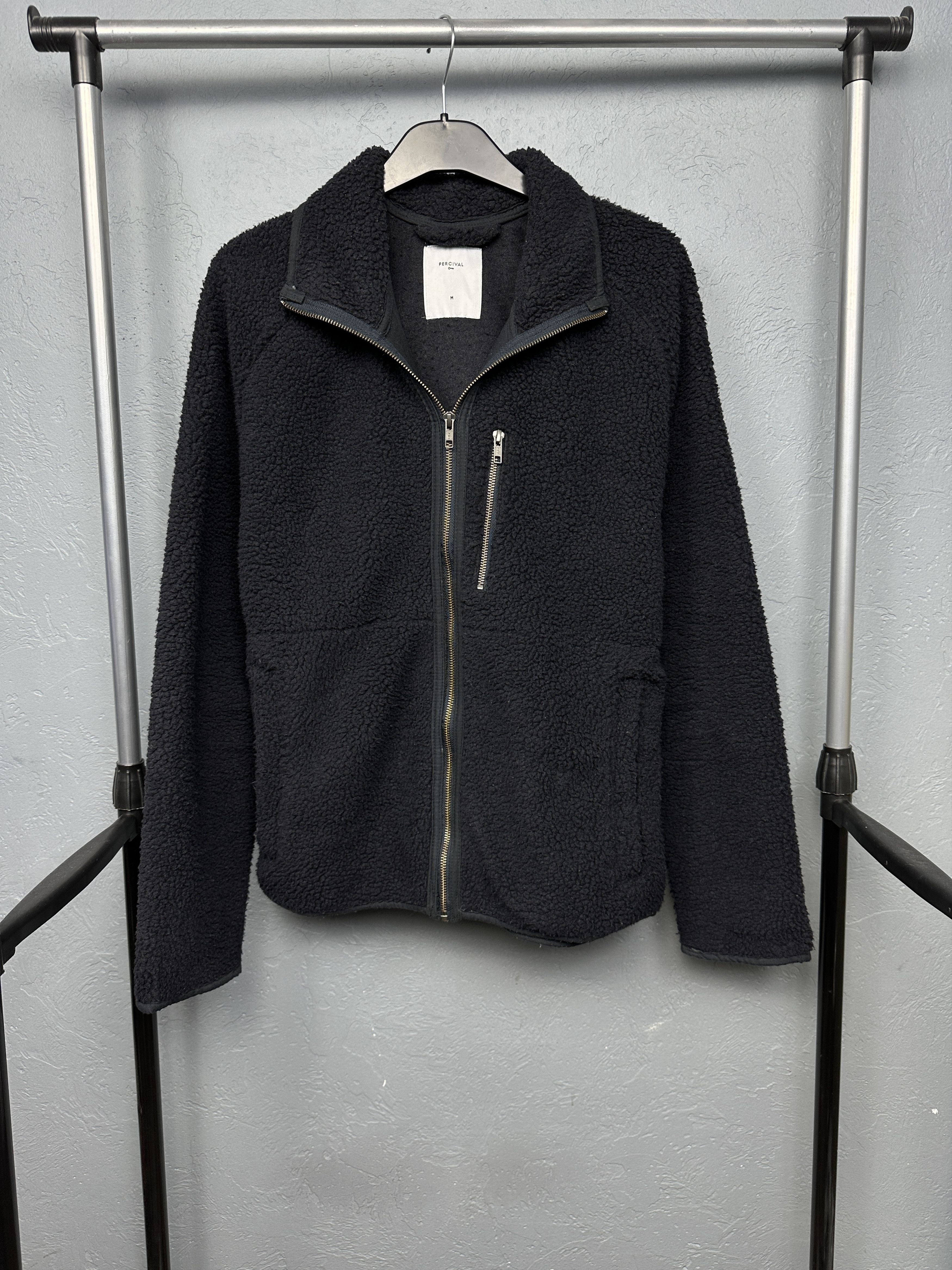 Percival Percival Mens Full Zip Teddy Fleece Sherpa Jacket Size US M / EU 48-50 / 2 - 1 Thumbnail