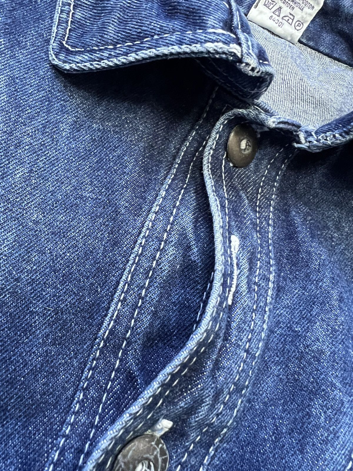 Japanese Brand × Vintage Y2K DENIM BOX FIT VINTAGE ANORAK JACKET RAP Size US M / EU 48-50 / 2 - 6 Thumbnail
