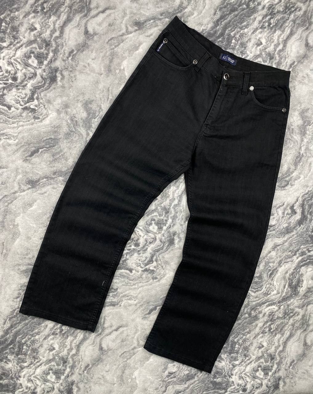 Armani Vintage Armani Jeans Denim Jeans Big Logo Men Size 32 Black Size US 32 / EU 48 - 2 Thumbnail