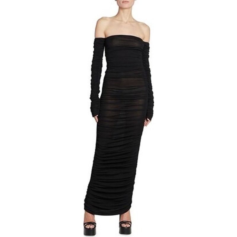 Altuzarra Altuzarra Trikera Jersey Maxi Dress sheer black size XS Size XS / US 0-2 / IT 36-38 - 6 Thumbnail