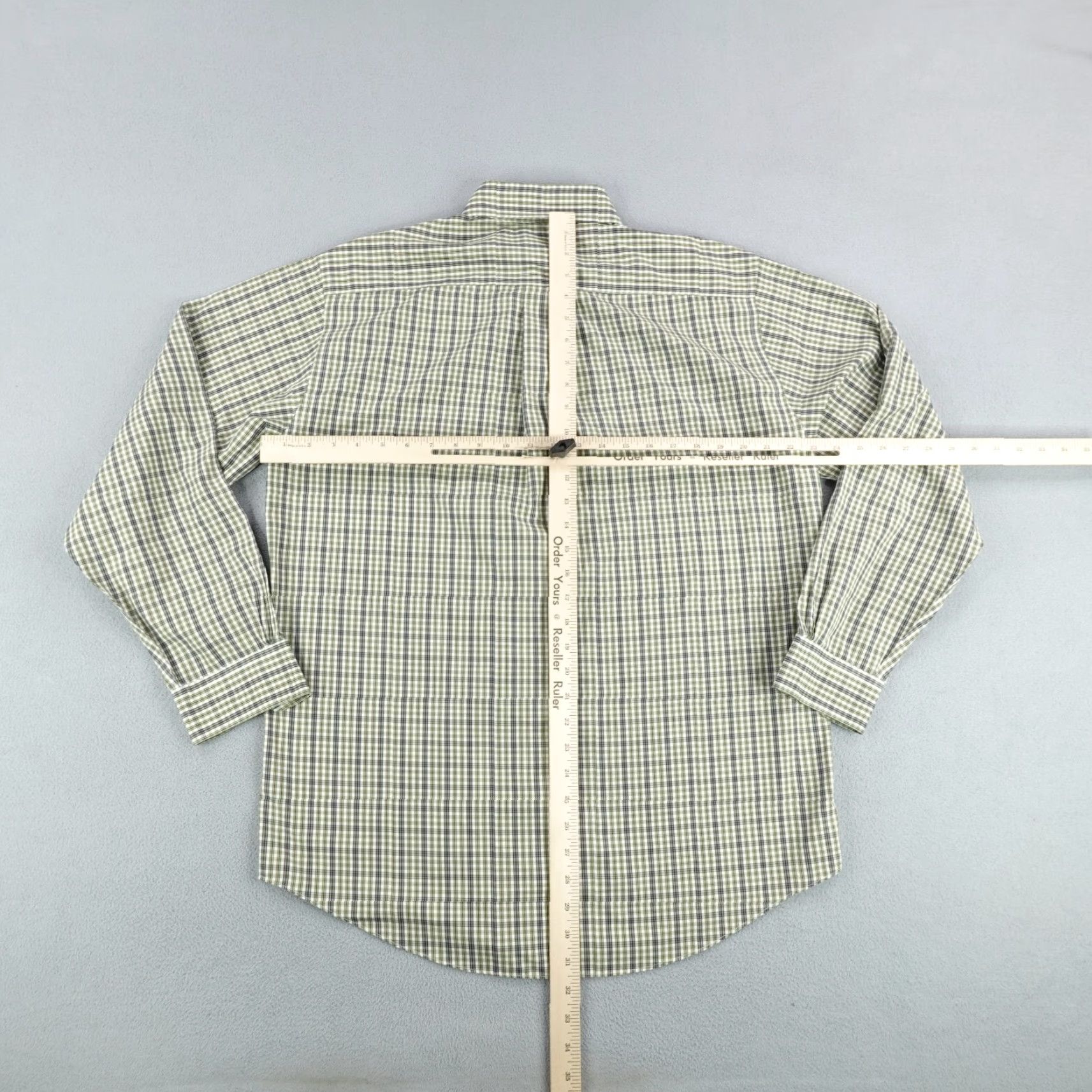 Brooks Brothers Brooks Brothers Shirt Mens M Green Blue White Plaid Button-Up Non-Iron 345 Size US M / EU 48-50 / 2 - 5 Thumbnail