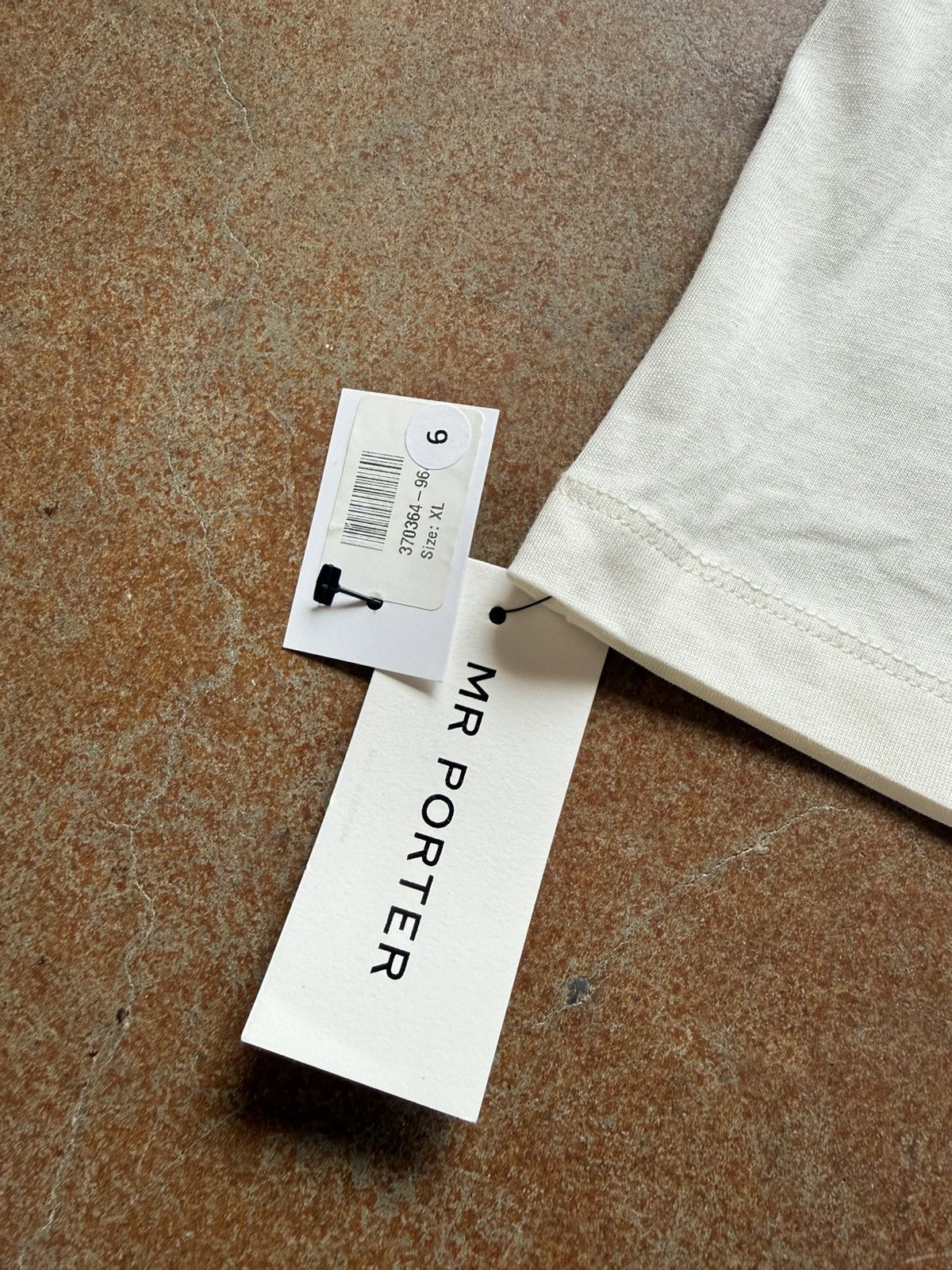 Balenciaga Balenciaga FW13 Silver Tape Logo Tee White XL Size US XL / EU 56 / 4 - 9 Thumbnail
