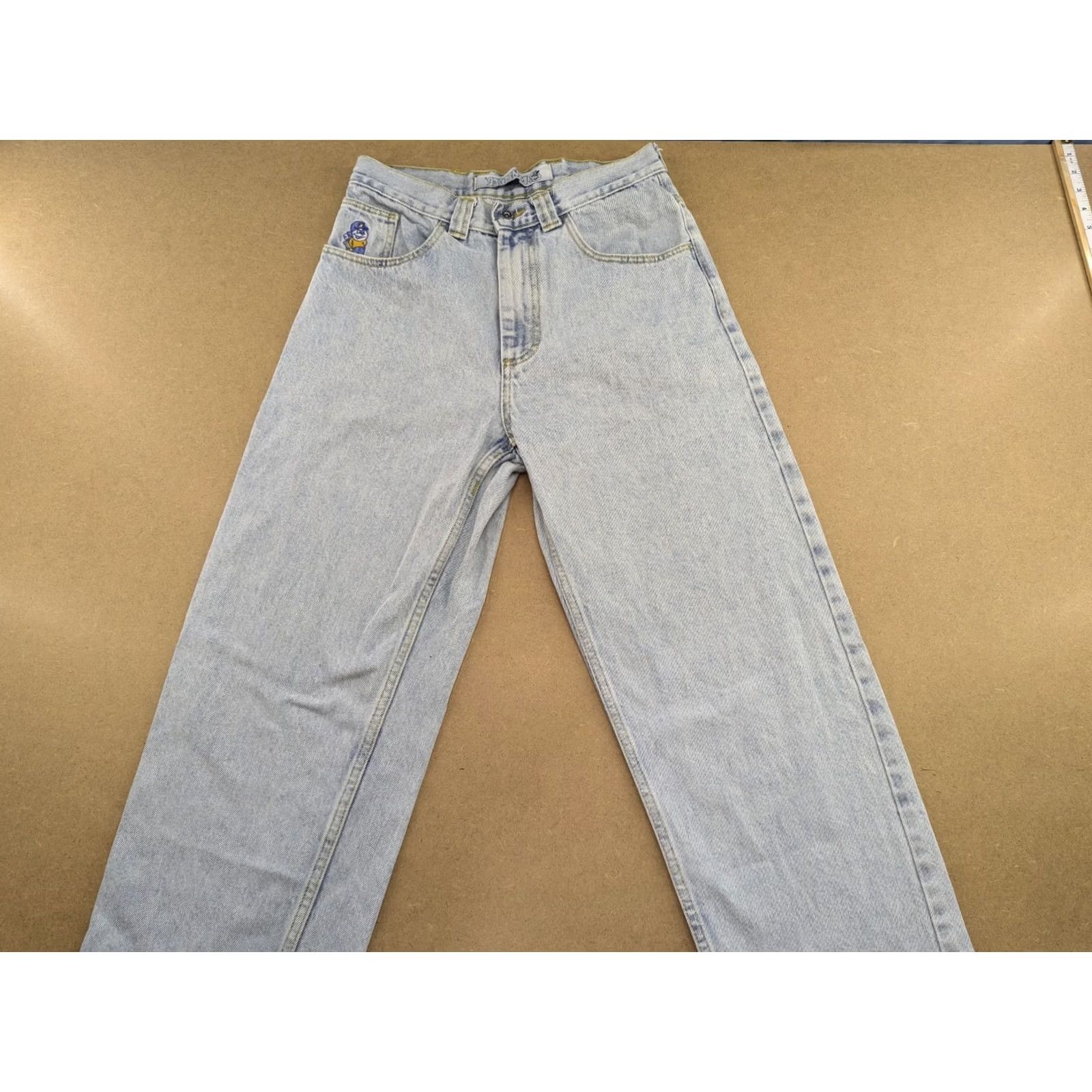 Vintage Polar Skate Co 93 Jeans Straight W30 L25.5 Light Wash Blue Denim Cotton Regular Denim Vest? Size US 30 / EU 46 - 2 Thumbnail
