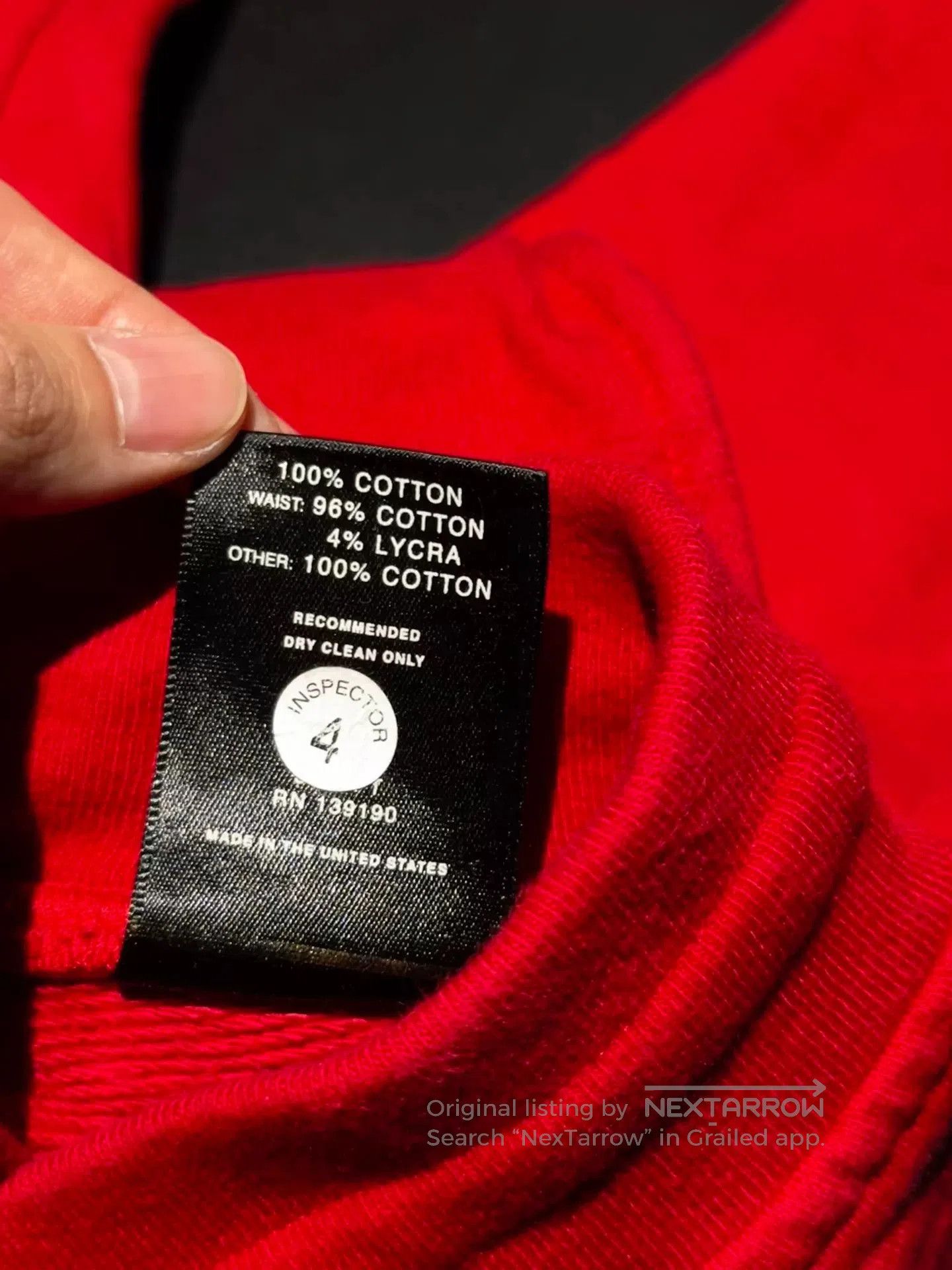 Fear of God Fear Of God 5th Red Heavy Terry Sweatpants. Size US 37 - 6 Thumbnail
