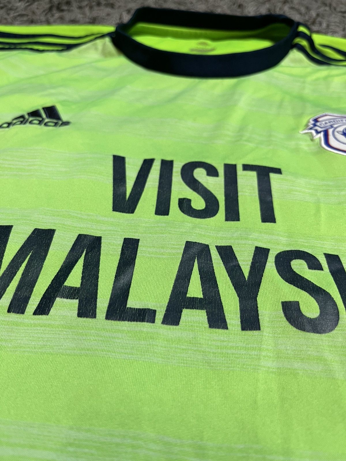 Adidas ADIDAS CARDIFF CITY 2017/18 SOCCER FOOTBALL JERSEY T-SHIRT Size US XXL / EU 58 / 5 - 3 Thumbnail