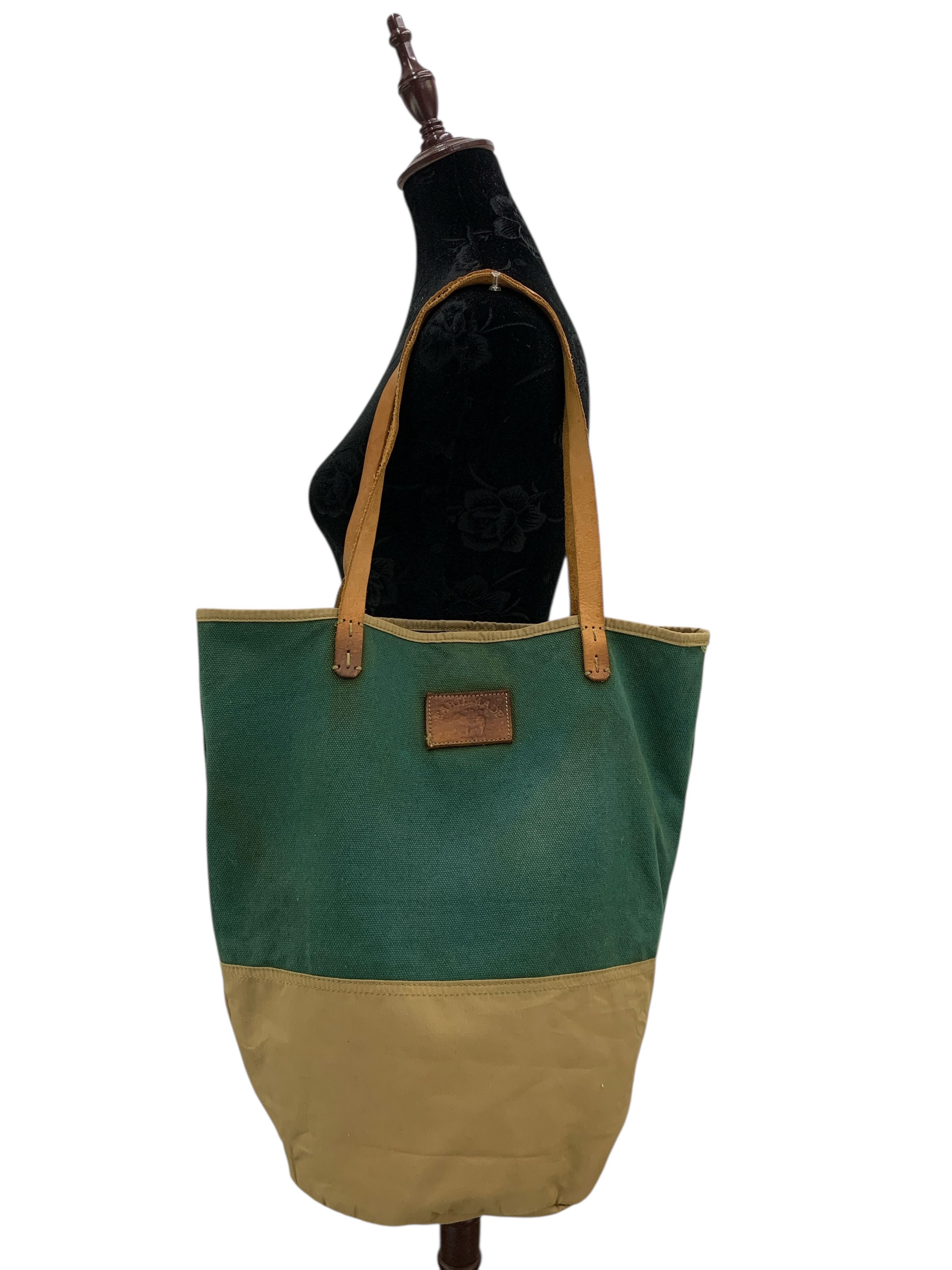 Japanese Brand × Vintage Earth Made Tote Bag Leather Strap Size ONE SIZE - 3 Thumbnail