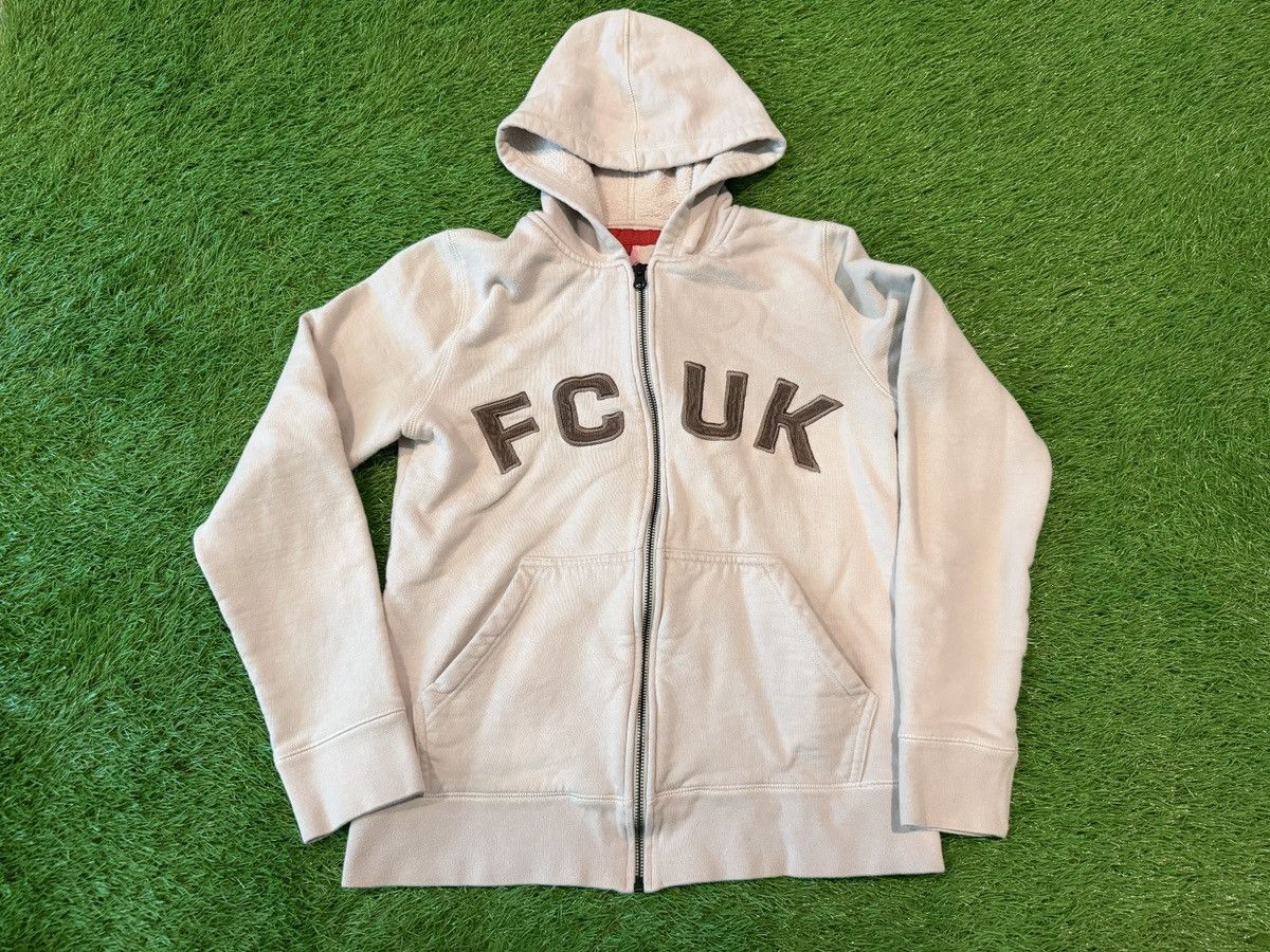 Vintage Y2K FCUK Jeans French Connection Zip-up Hoodie