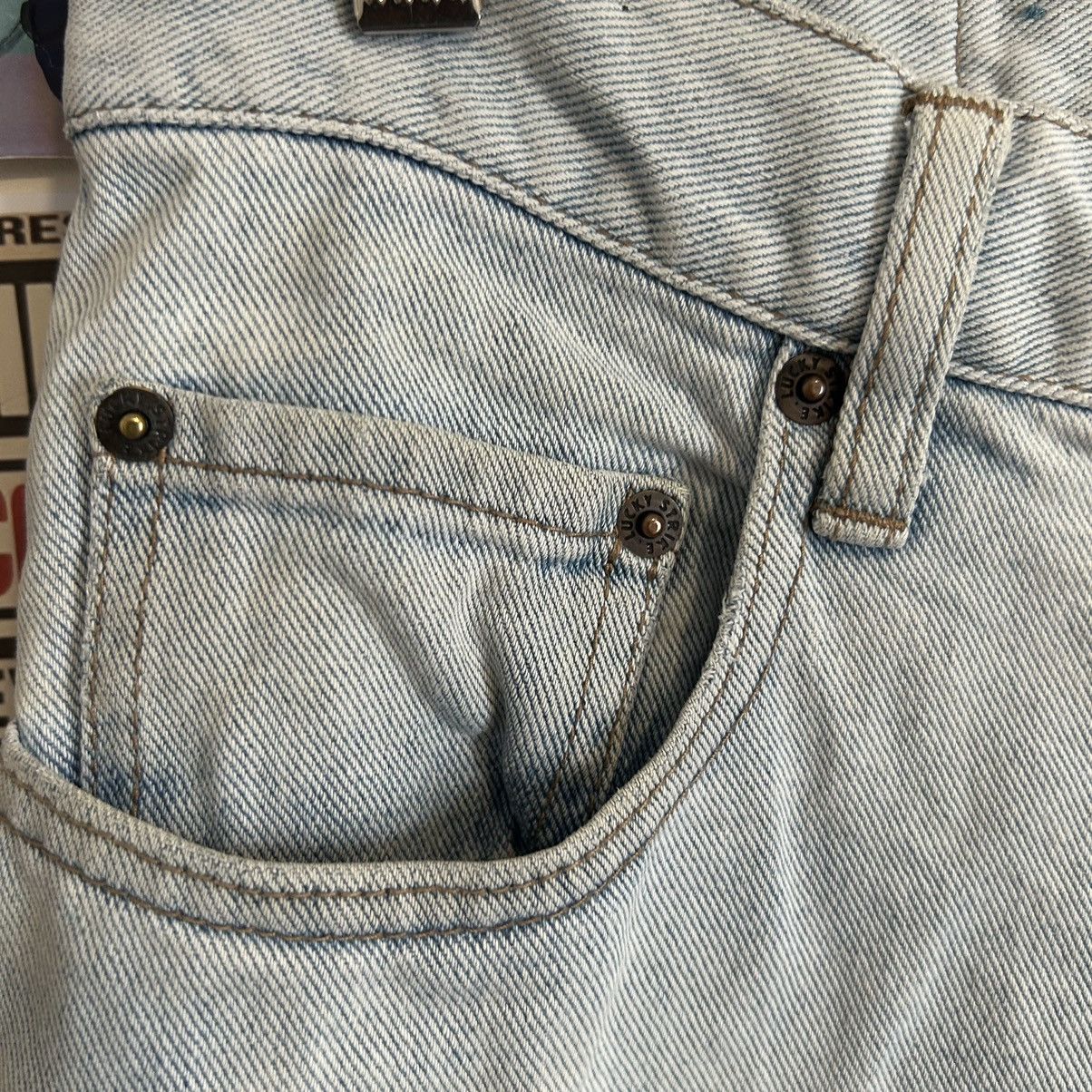 Japanese Brand Vintage Lucky Strike Blue Wash Distressed Denim Size US 30 / EU 46 - 5 Thumbnail