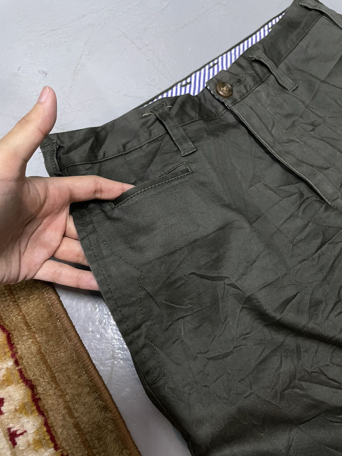 Japanese Brand Jun Red Slack Pants Size US 30 / EU 46 - 10 Thumbnail