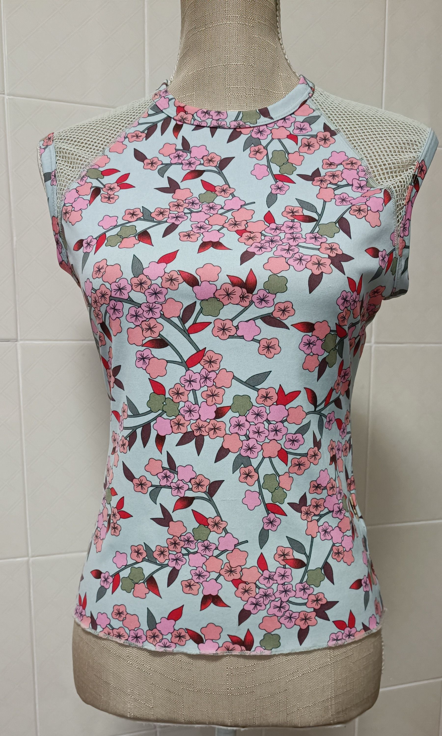 Jean Paul Gaultier Spring 2001 - Flower tank top - JPG Jeans Size M / US 6-8 / IT 42-44 - 16 Thumbnail