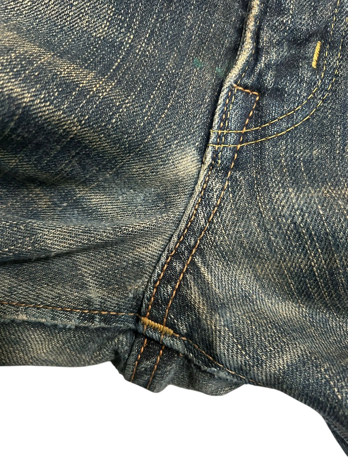 Japanese Brand × Kapital × Vintage Edwin Selvedge Rusty Vintage Japanese Denim Jeans Size US 35 - 6 Thumbnail