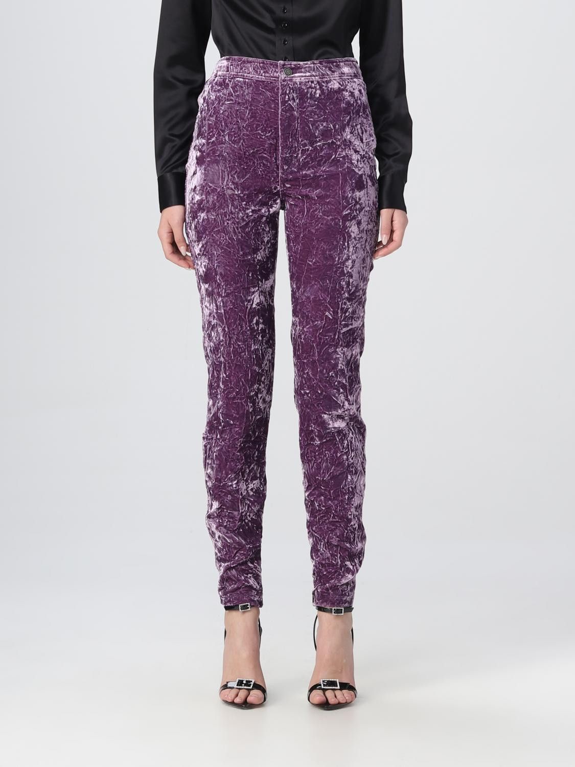 Saint Laurent Paris o1y0126 Sweatpant in Purple Size 27" / US 4 / IT 40 - 1 Thumbnail