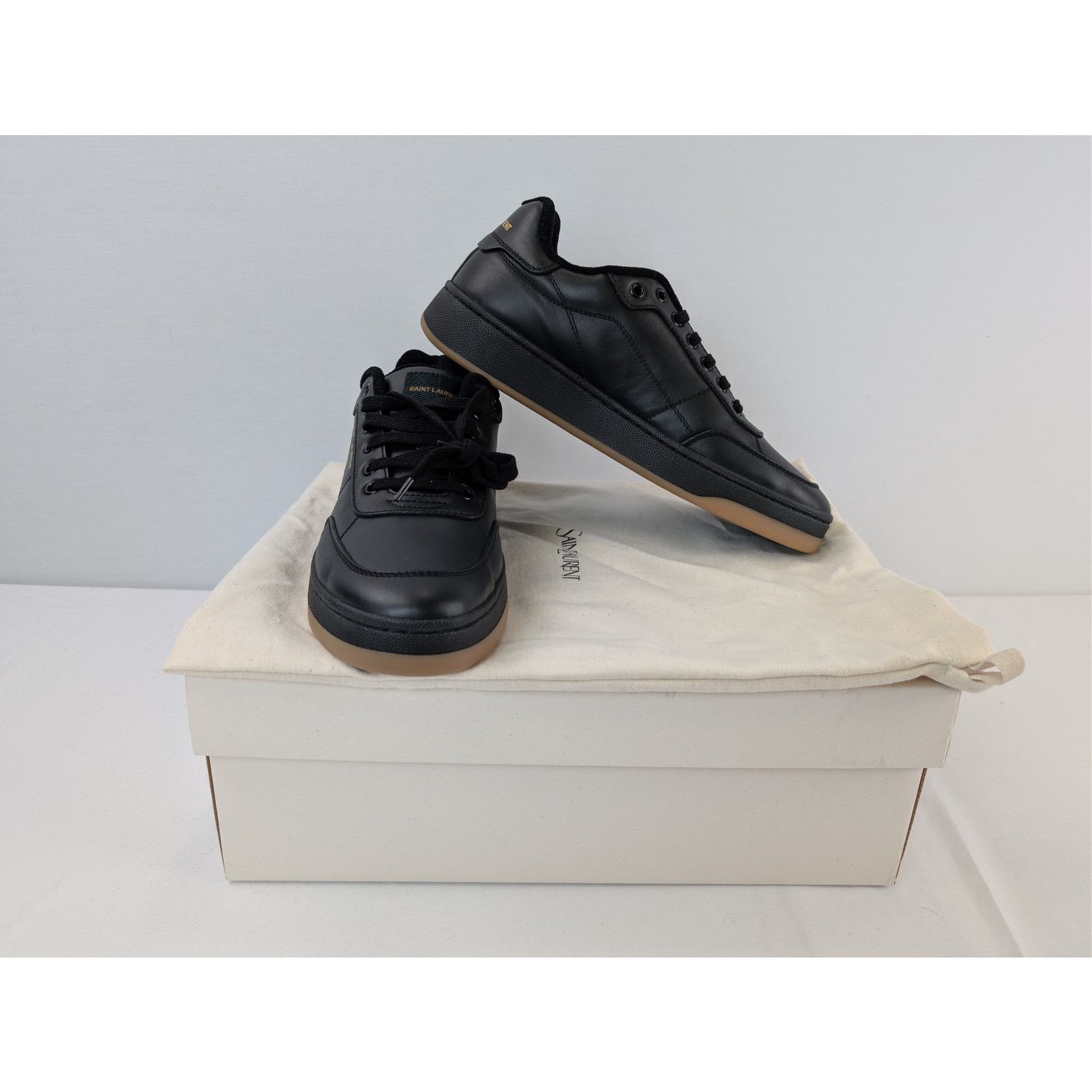 Saint Laurent Paris o1rshd1 Greenwich Low top Sneakers in Nero Size US 10 / EU 43 - 19 Thumbnail