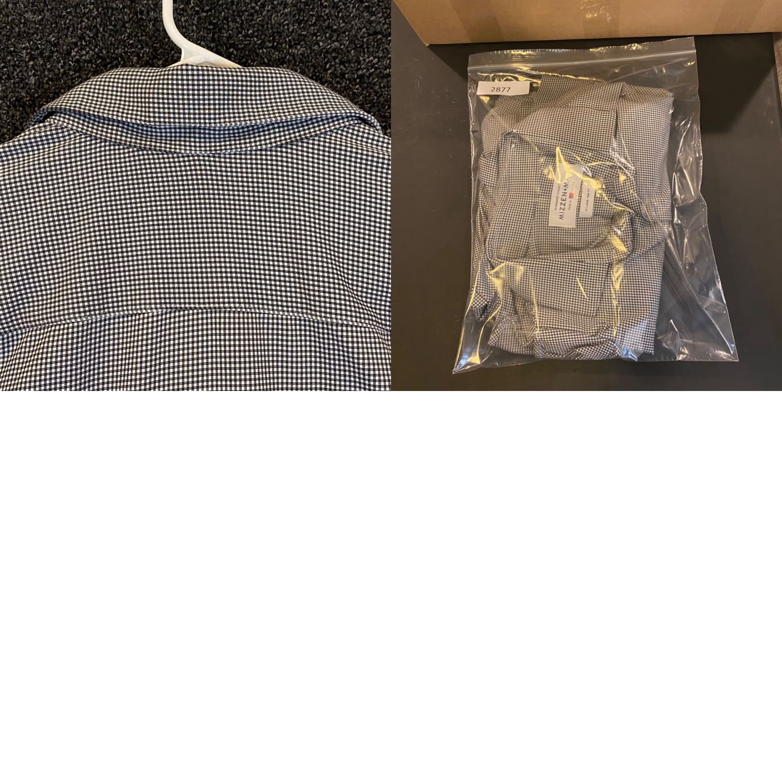 Mizzen+Main Mizzen+Main Button Up Shirt Spinnaker Mens XL Trim Fit Black White Plaid L/S Shirt Mens XL Plaid Spinnaker Collection Colorful Classic Size US XL / EU 56 / 4 - 8 Thumbnail
