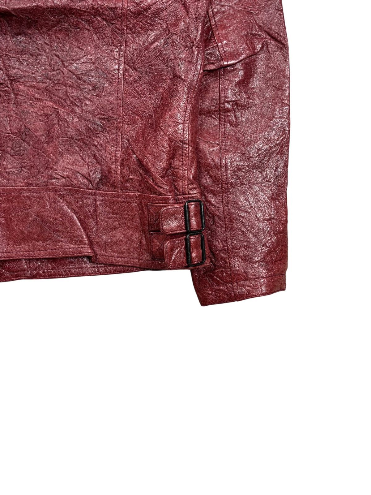 Ekam 2000s Tete Homme - Red Blood Rider Leather Jacket Size US M / EU 48-50 / 2 - 9 Thumbnail