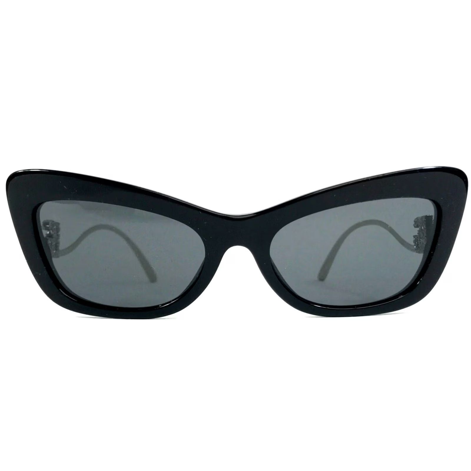 Dolce & Gabbana Sunglasses DG4467-B 501/87 Black Silver Crystals w/ Grey Lenses Dolce & Gabbana Sunglasses DG4447-B 501/87 Black Crystal  main image 4