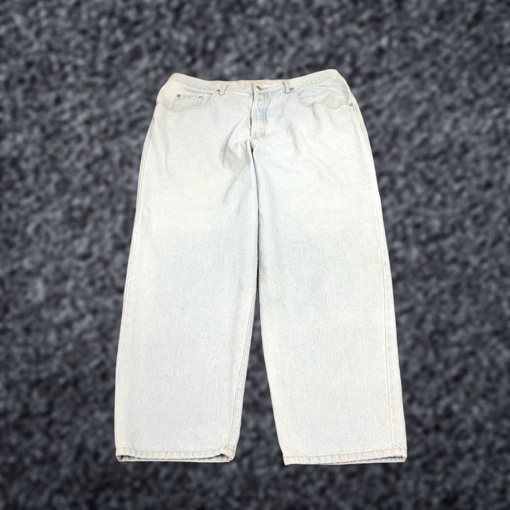 Guess Vintage Guess Jeans Mens 42 Light Blue High Rise Relaxed Tapered Made in USA Size US 42 / EU 58 - 1 Thumbnail