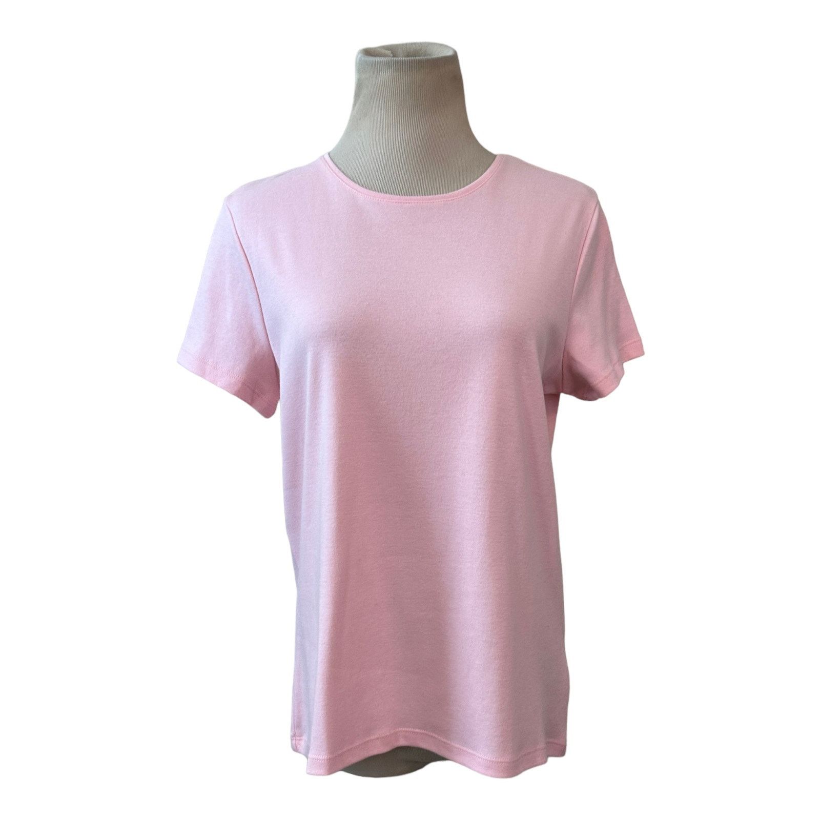 Croft & Barrow Croft & Barrow pink short sleeves cotton top size PL Size L / US 10 / IT 46 - 9 Thumbnail