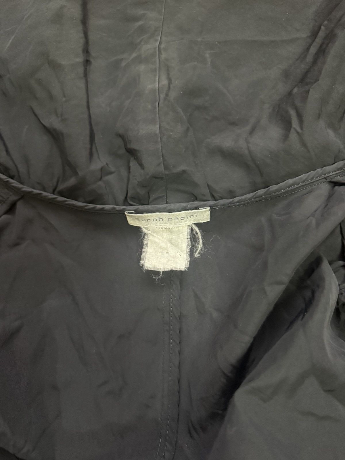 Sarah Pacini × Vintage Sarah Pacini crop top avant-garde jacket Size L / US 10 / IT 46 - 5 Thumbnail