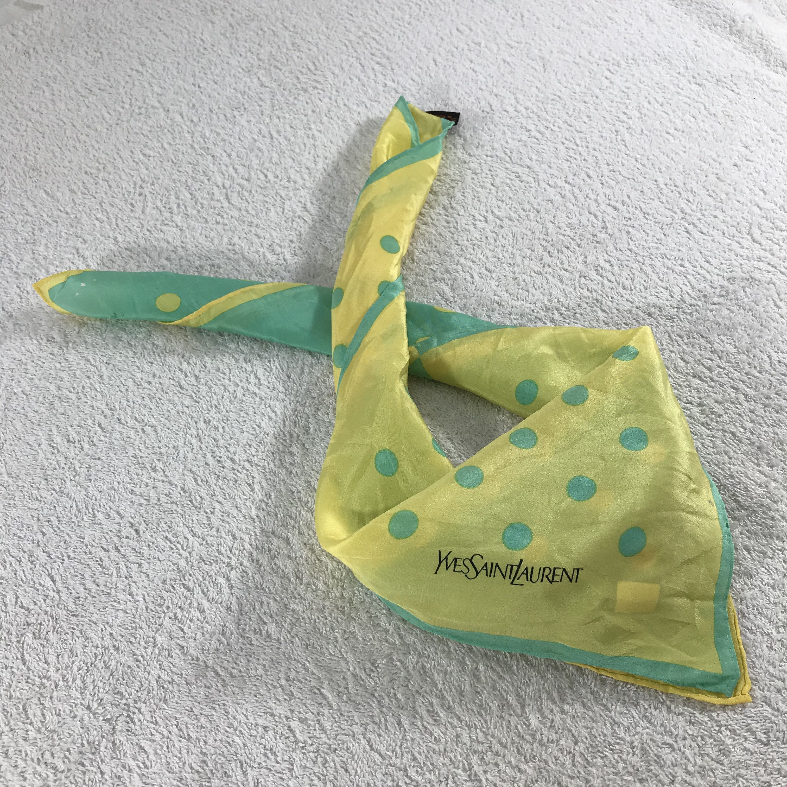 Vintage × Yves Saint Laurent Yves Saint Laurent Bandana / Handkerchief /Neckerchief -S176 Size ONE SIZE - 6 Thumbnail