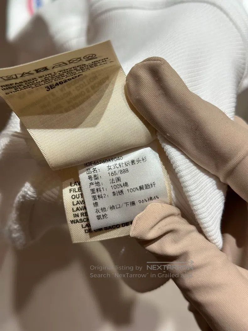 Hermes Hermes Turtleneck Sweatshirt White Size S / US 4 / IT 40 - 7 Thumbnail
