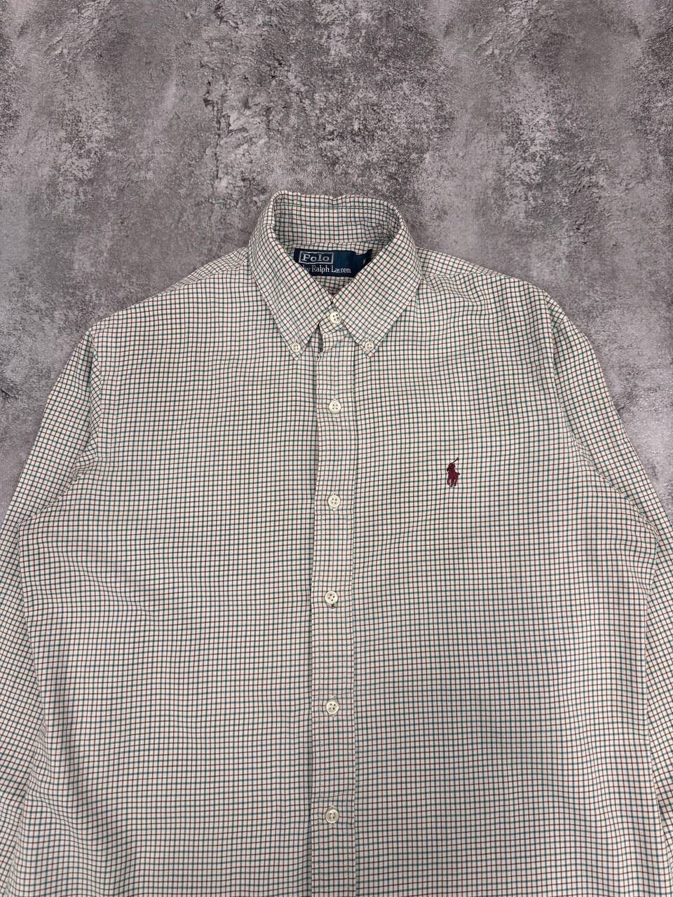 Polo Ralph Lauren Polo Ralph Lauren Men's Check Shirt Beige Green Size M Size US M / EU 48-50 / 2 - 3 Thumbnail