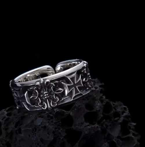 The Unbranded Brand Adjustable Retro Cross Ring – Jewelry for Men Size ONE SIZE - 1 Thumbnail
