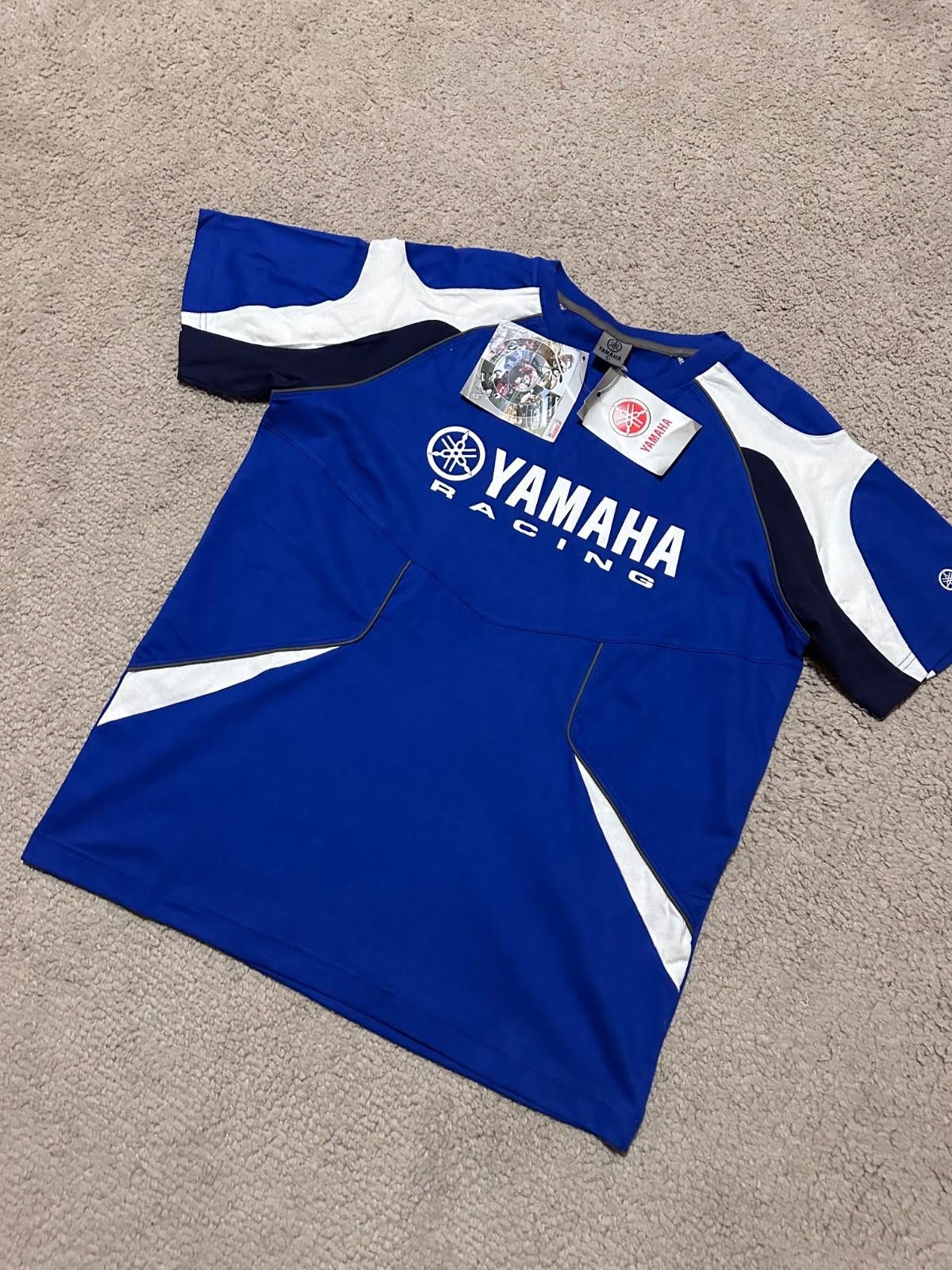Yamaha YAMAHA Racing Mens Moto Vintage Style Big Logo Blue T-shirt Size US L / EU 52-54 / 3 - 2 Thumbnail