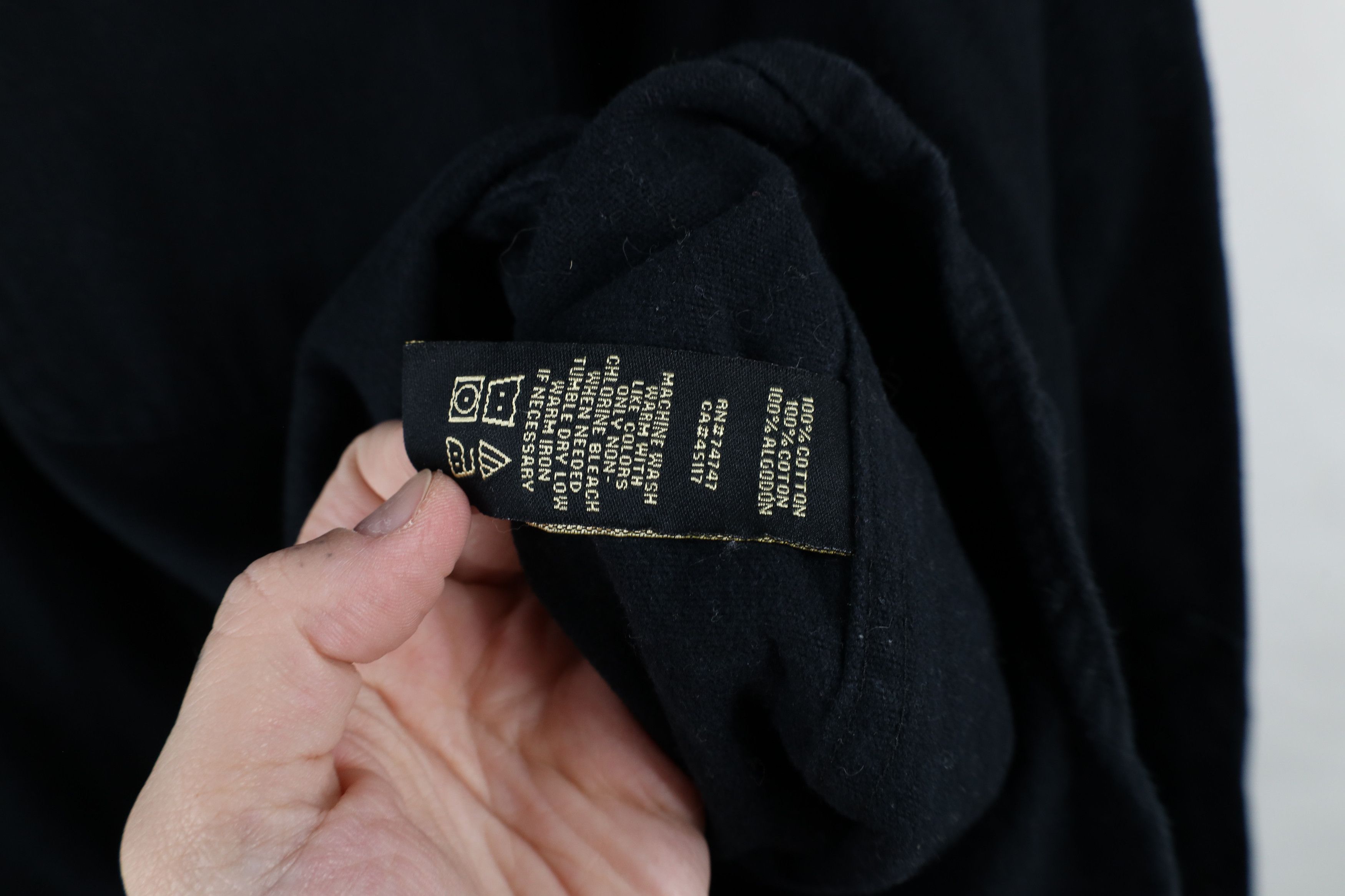 Vintage Vintage 90s Streetwear Heavyweight Canvas Button Shirt Black Size US L / EU 52-54 / 3 - 8 Thumbnail