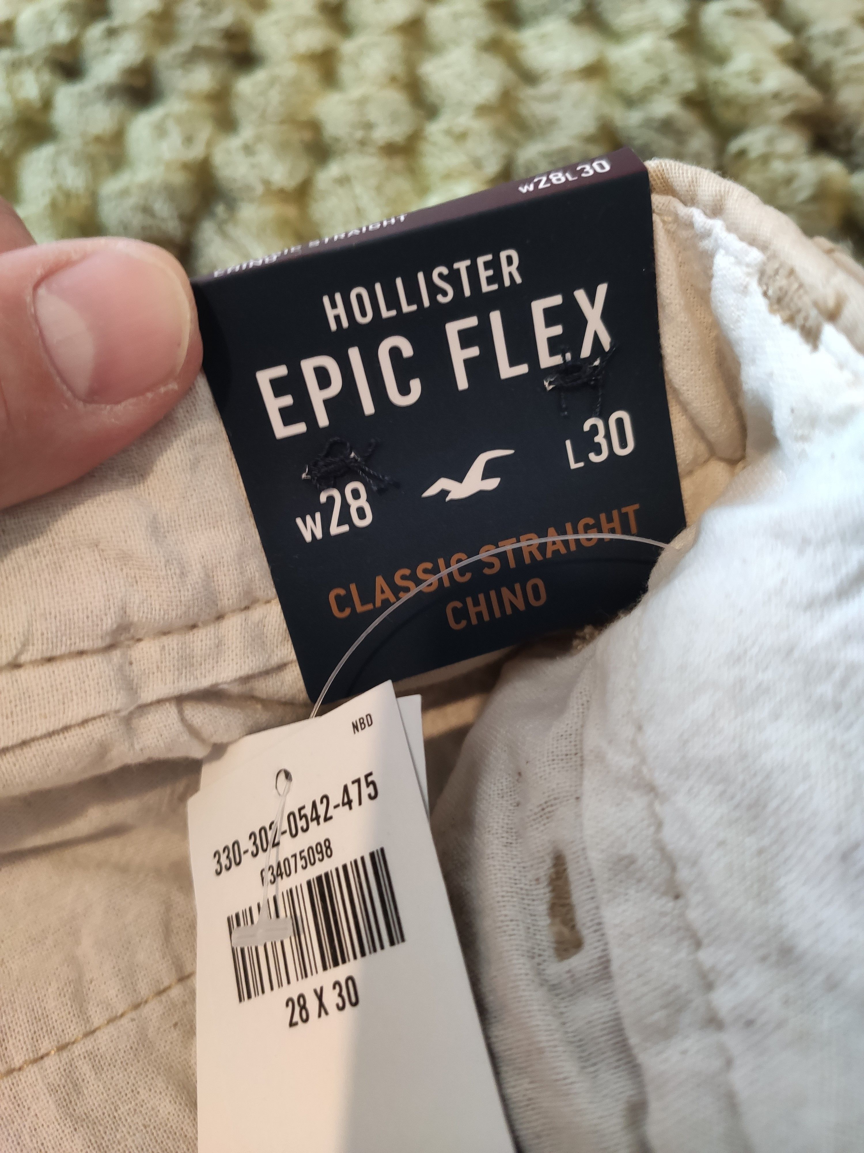 Hollister Hollister autentico. Pant uomo classici caci chiaro 28W 30L Size US 28 / EU 44 - 6 Thumbnail
