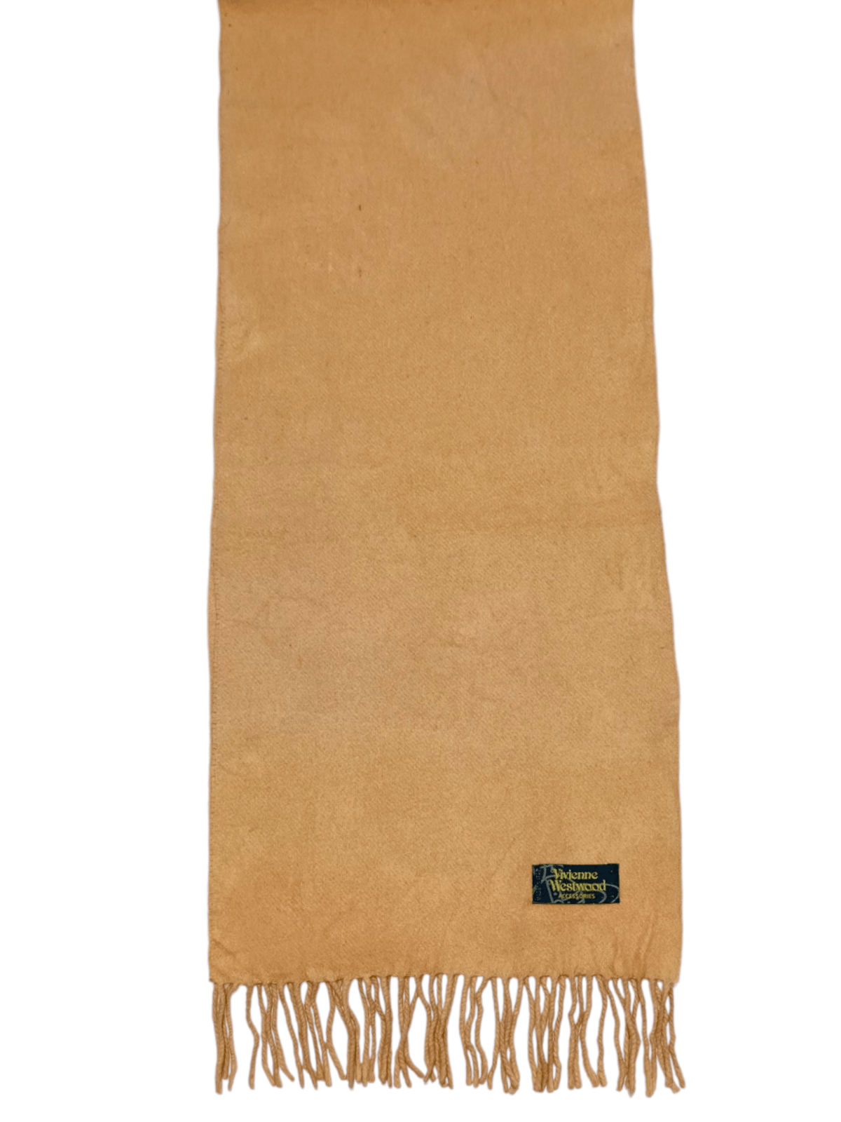 Vivienne Westwood VIVIENNE WESTWOOD VW Lambswool Wool Beige Scarf Muffler Size ONE SIZE - 1 Thumbnail