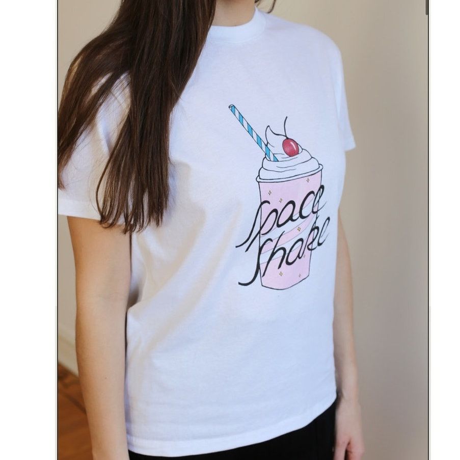 Ganni GANNI Cotton Berkley Tee "Space Shake" T Shirt Size SMALL Size S / US 4 / IT 40 - 13 Thumbnail