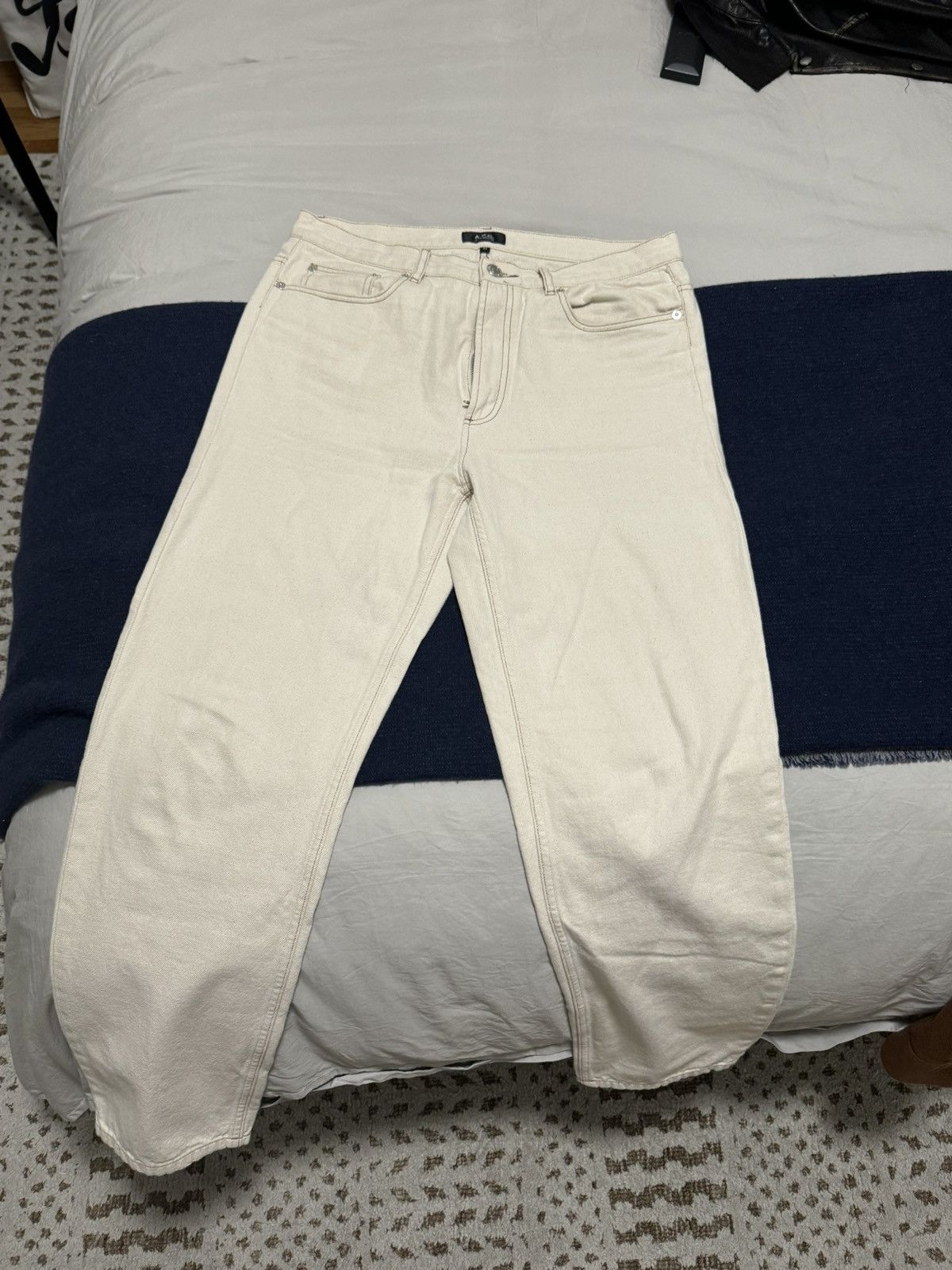 A.P.C. APC off white jeans Size US 32 / EU 48 - 1 Thumbnail