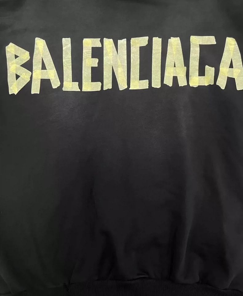 Balenciaga Balenciaga Logo Printed Crew Neck Pullover Long Sleeve Swe Size US XS / EU 42 / 0 - 3 Thumbnail